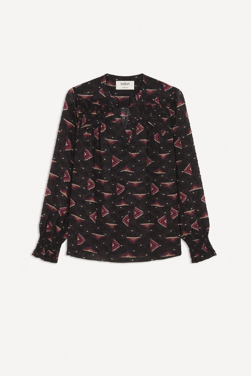 printed blouse CATHEL GREY // ba&sh