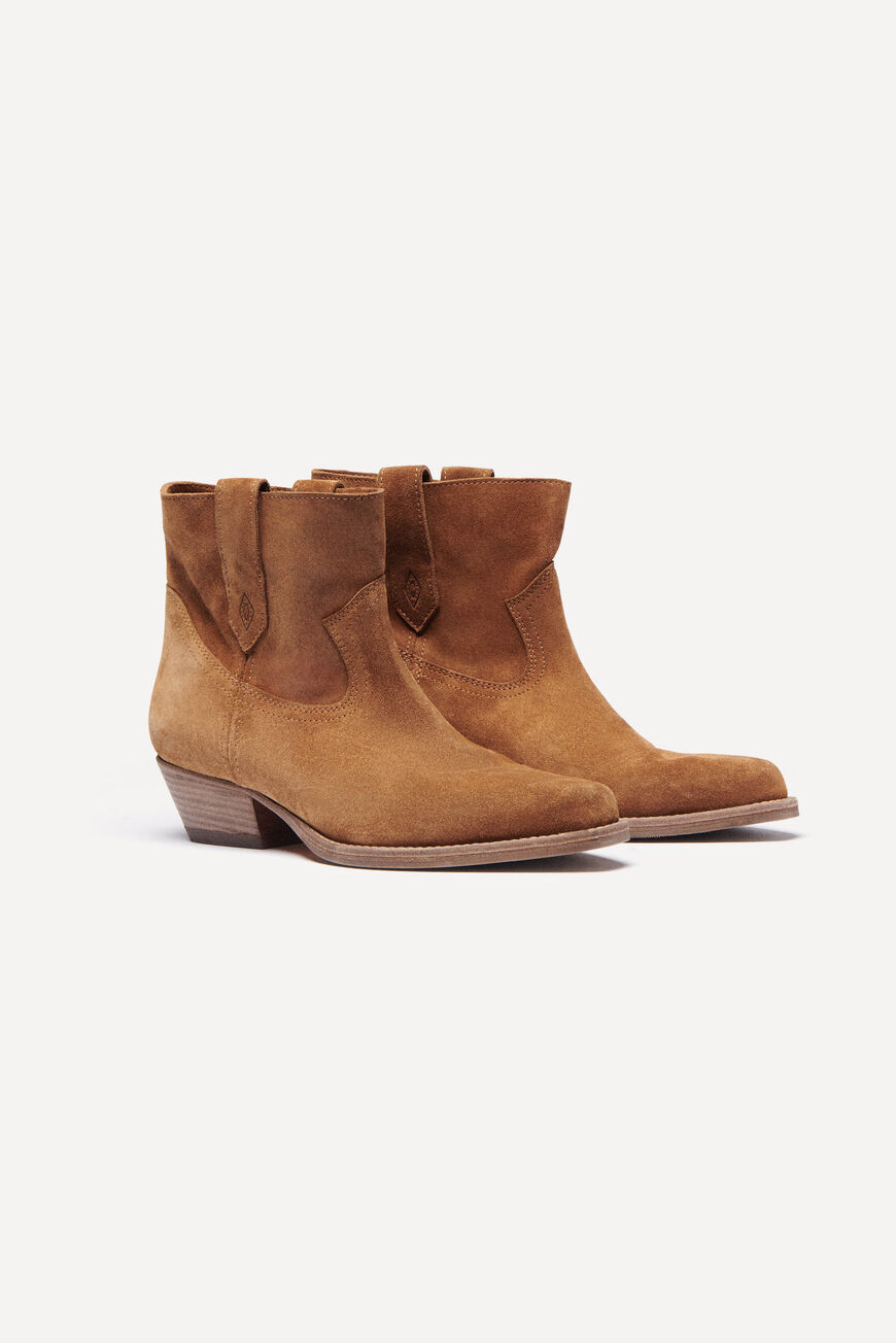 ba&sh ANKLE-BOOTS CRAY BROWN
