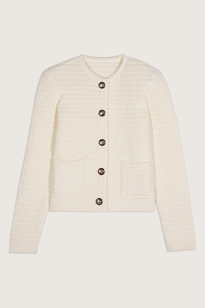 Knitted Cardigan Gaspard Off-White // ba&sh US