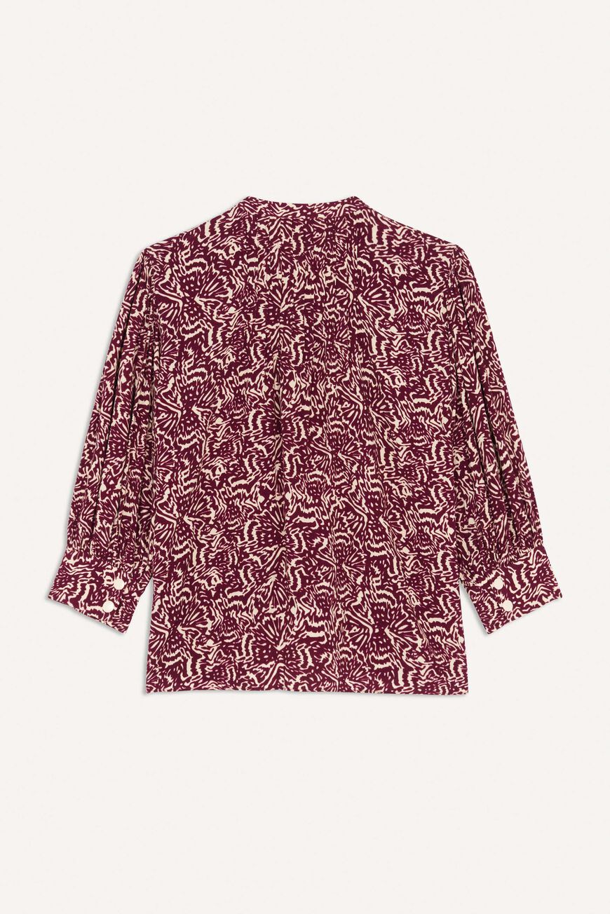 Blossom Pin Tuck Blouse in Sustainable Viscose Purple