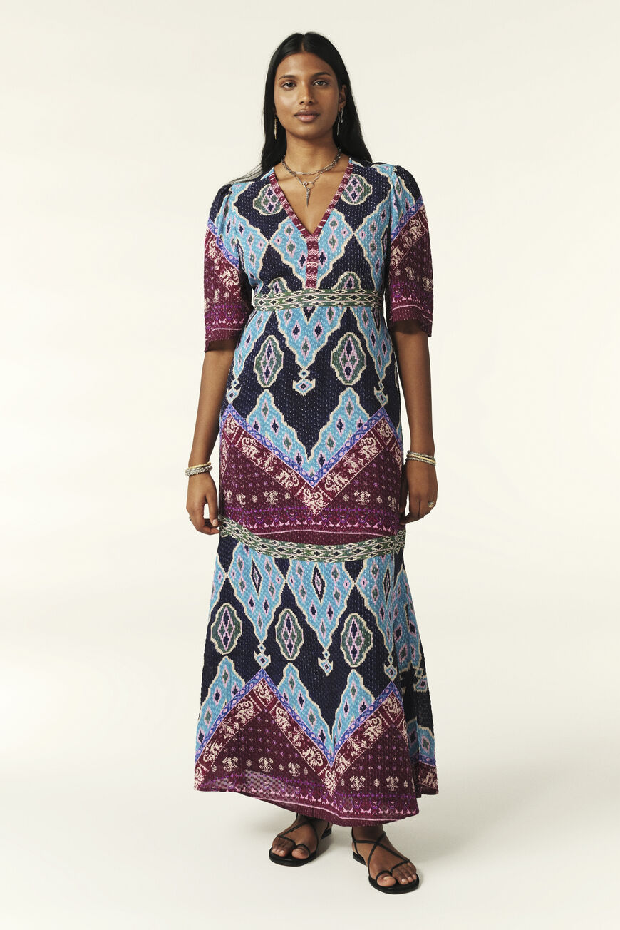 • maxi solid women floral print for flowy ba&sh US LONG dresses dresses & long •