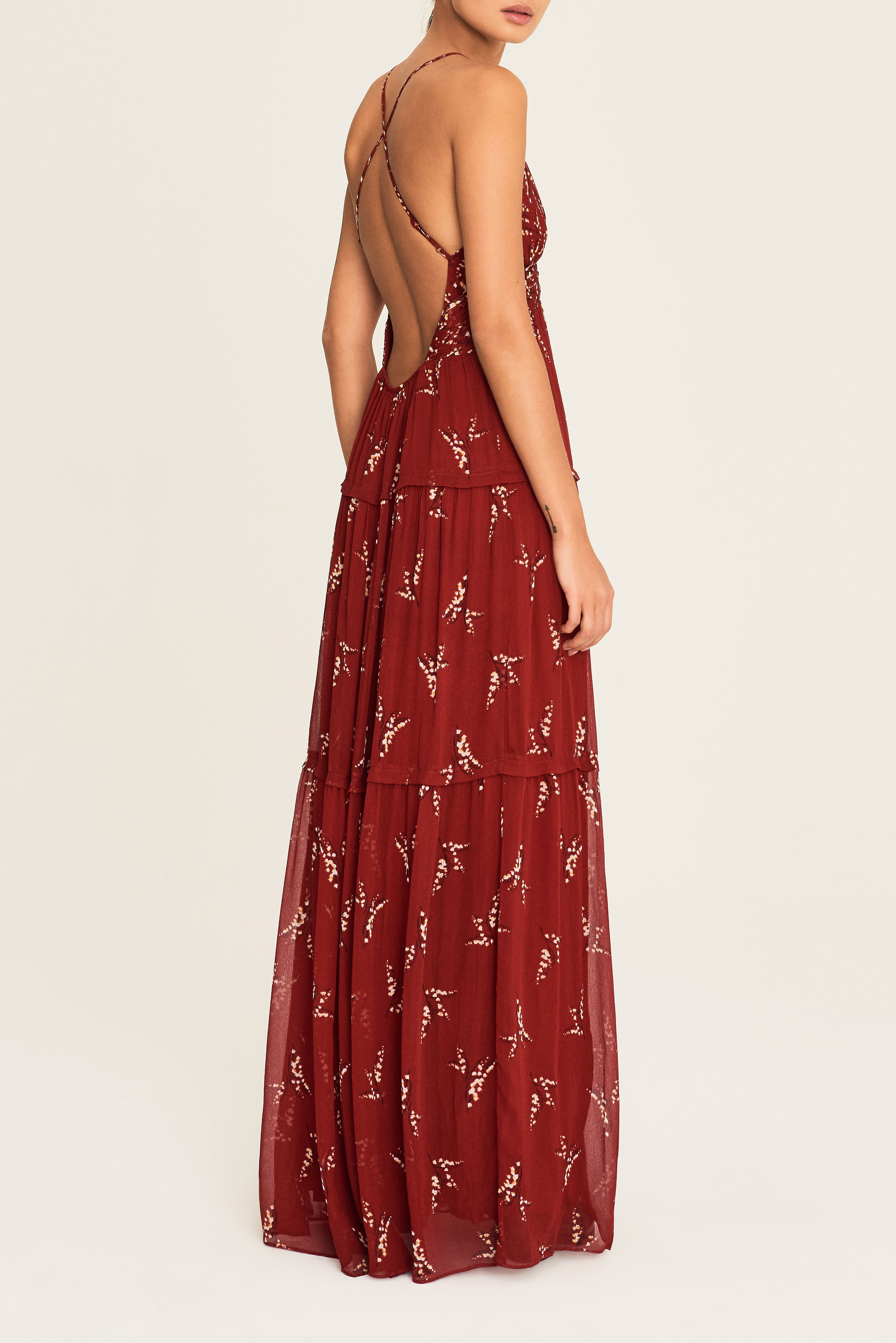 robe longue rouge bash
