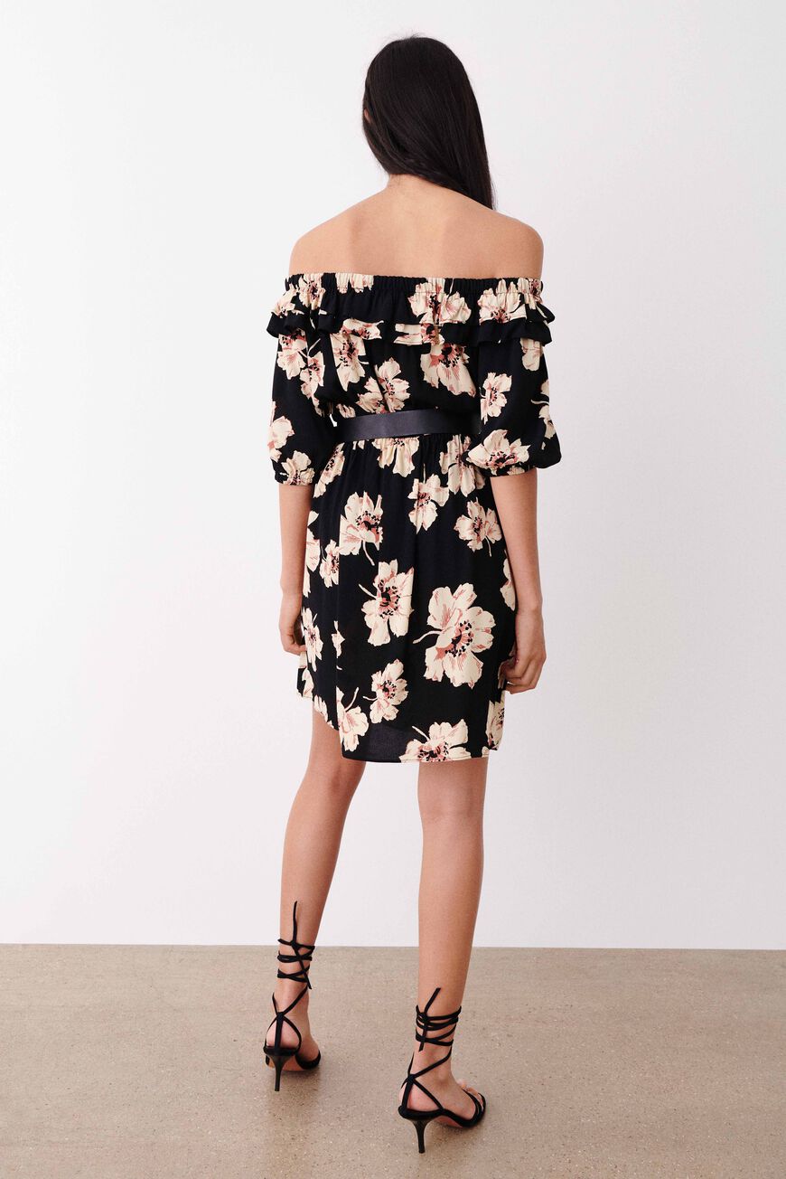 ba&sh short floral dress KIARA BLACK