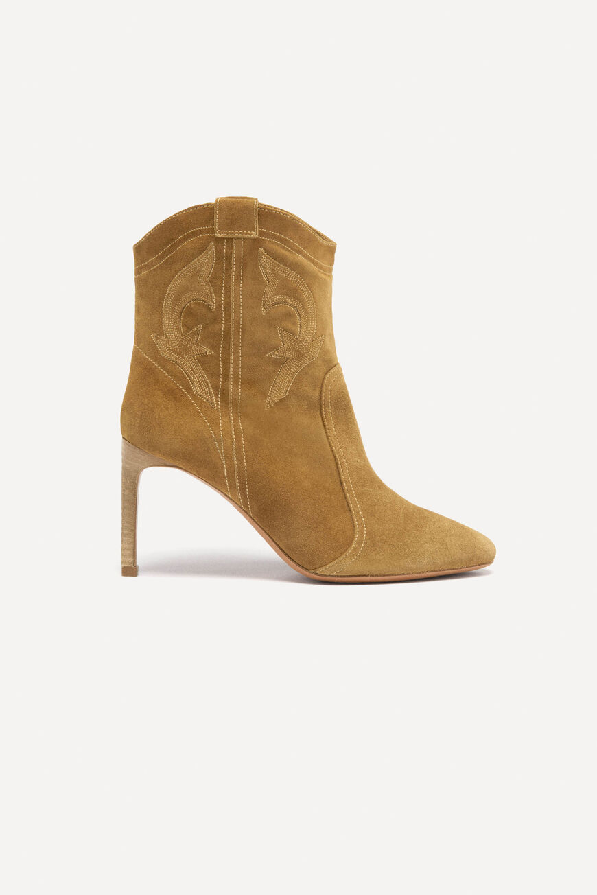 ba&sh heeled boots CAITLIN BRONZE