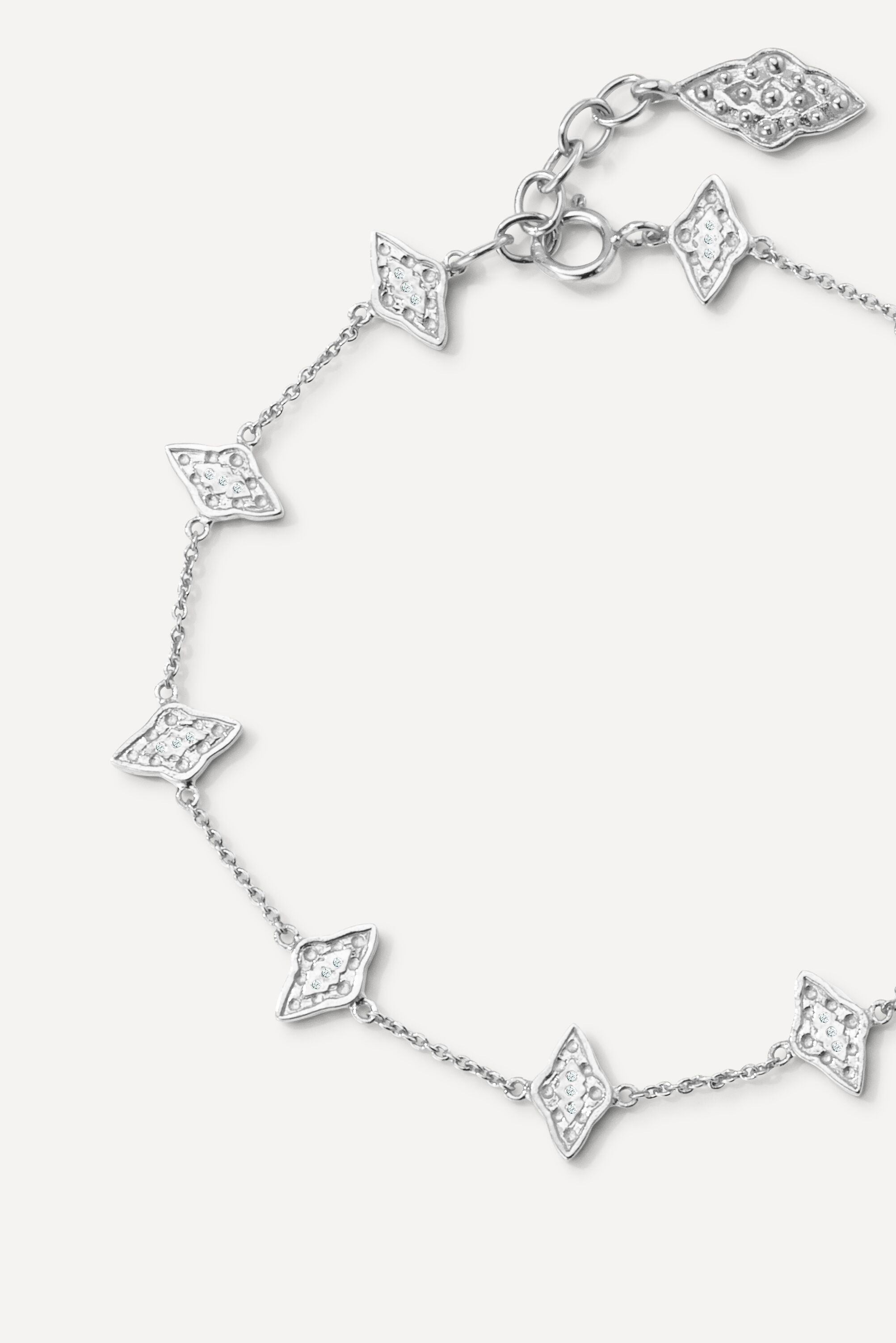 Bracelet Argent Massif Nitaka Gris Ba Sh Fr