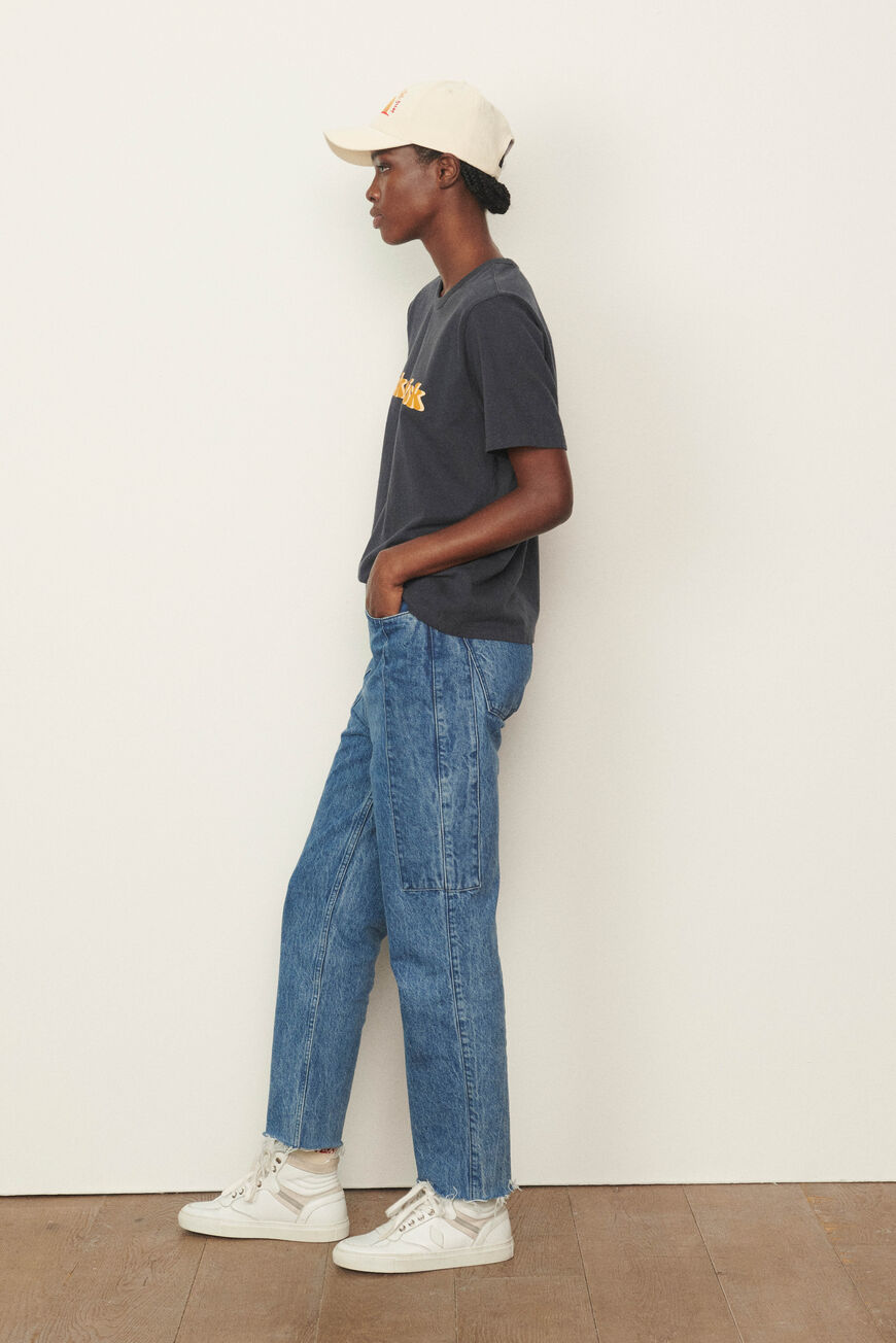 ba&sh straight leg jeans ASTEL BLUE