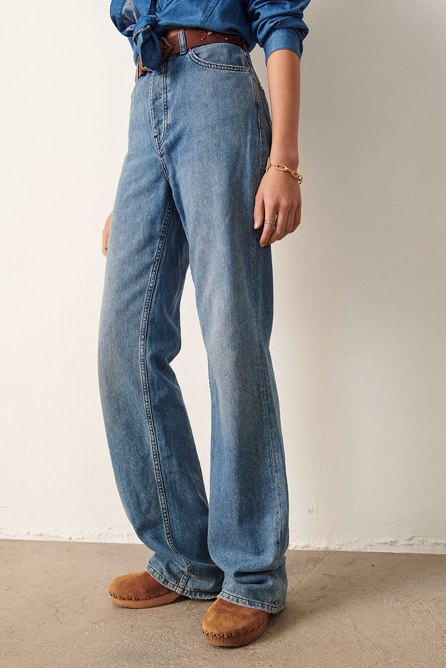 ba&sh straight leg jeans CLIFFORD BLUE