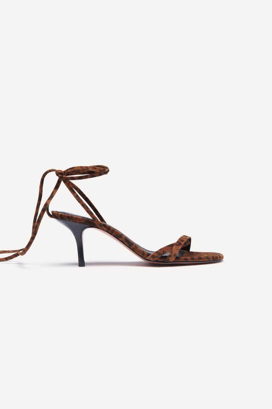 ba&sh strappy sandals CEPITA LEOPARD