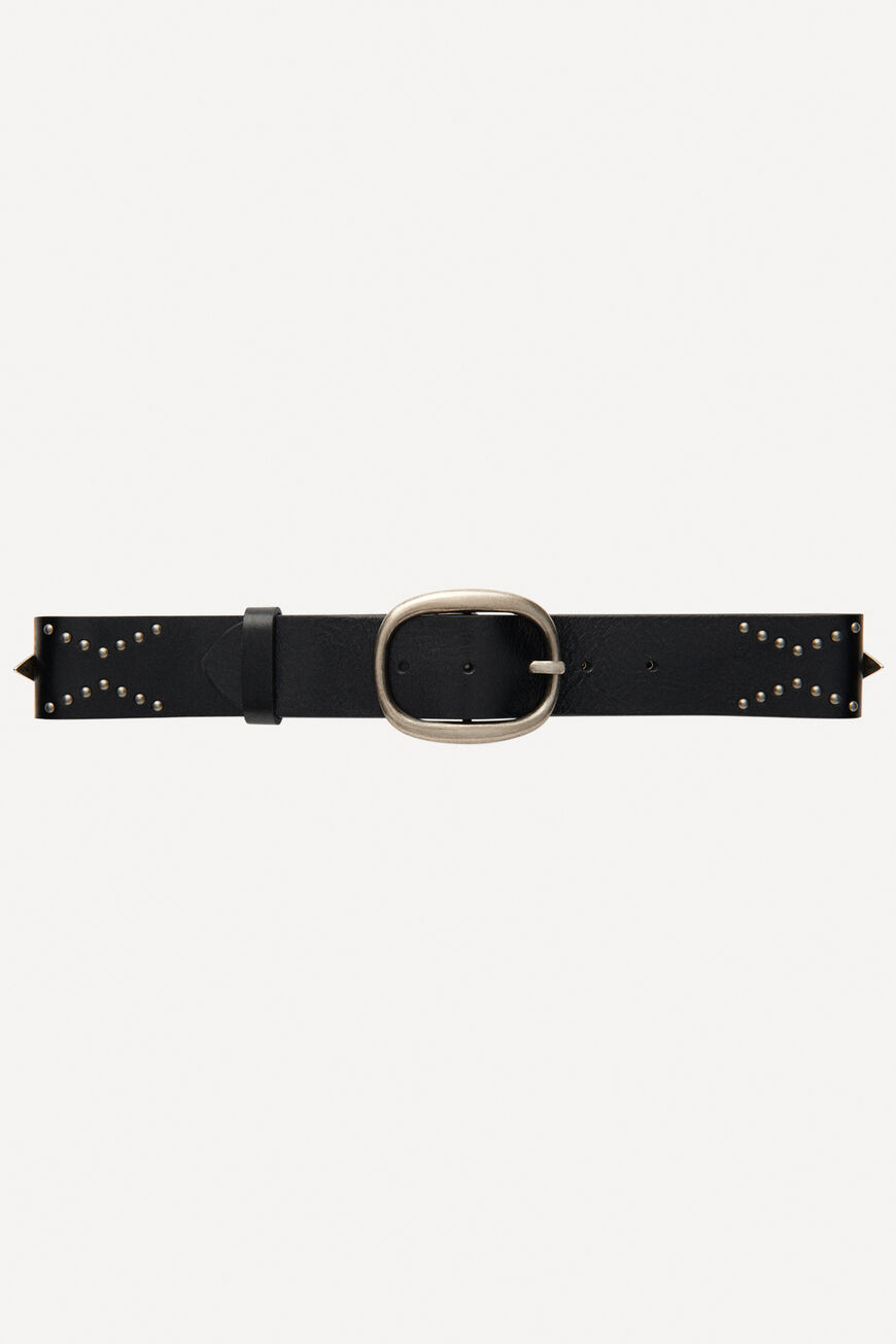 ba&sh leather belt BALI NOIR