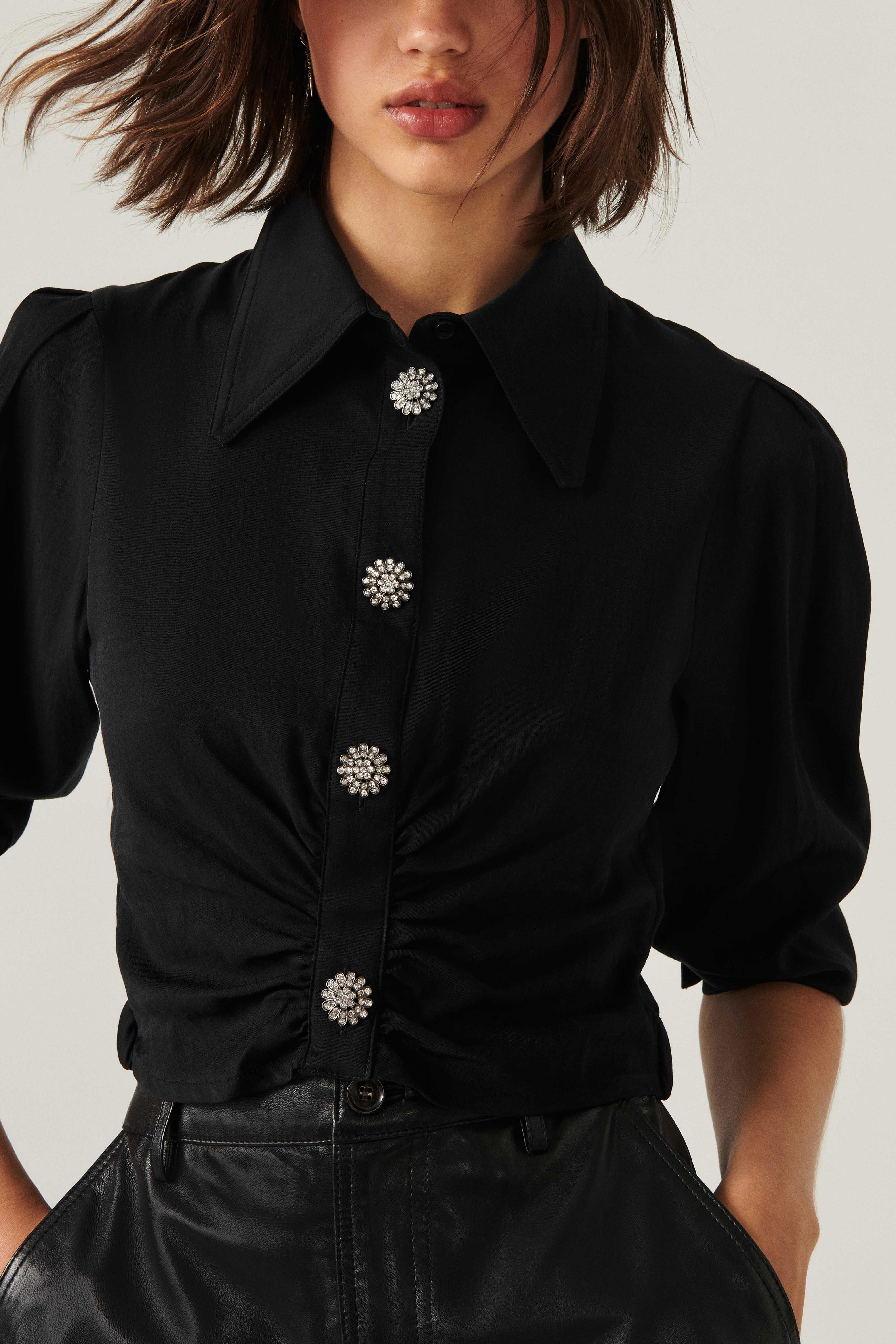 Chemise Kiss Noir // ba&sh FR