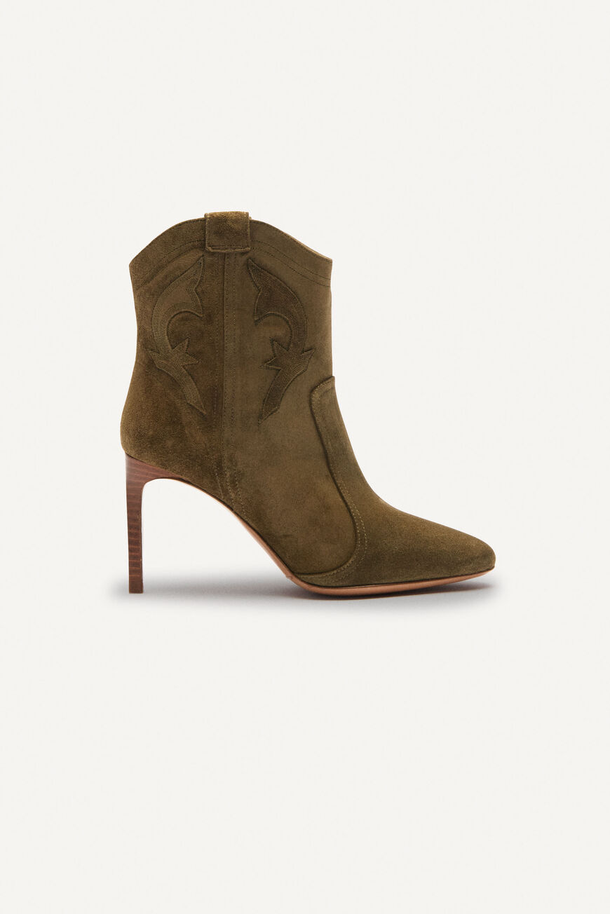 ba&sh ANKLE-BOOTS CAITLIN OLIVE