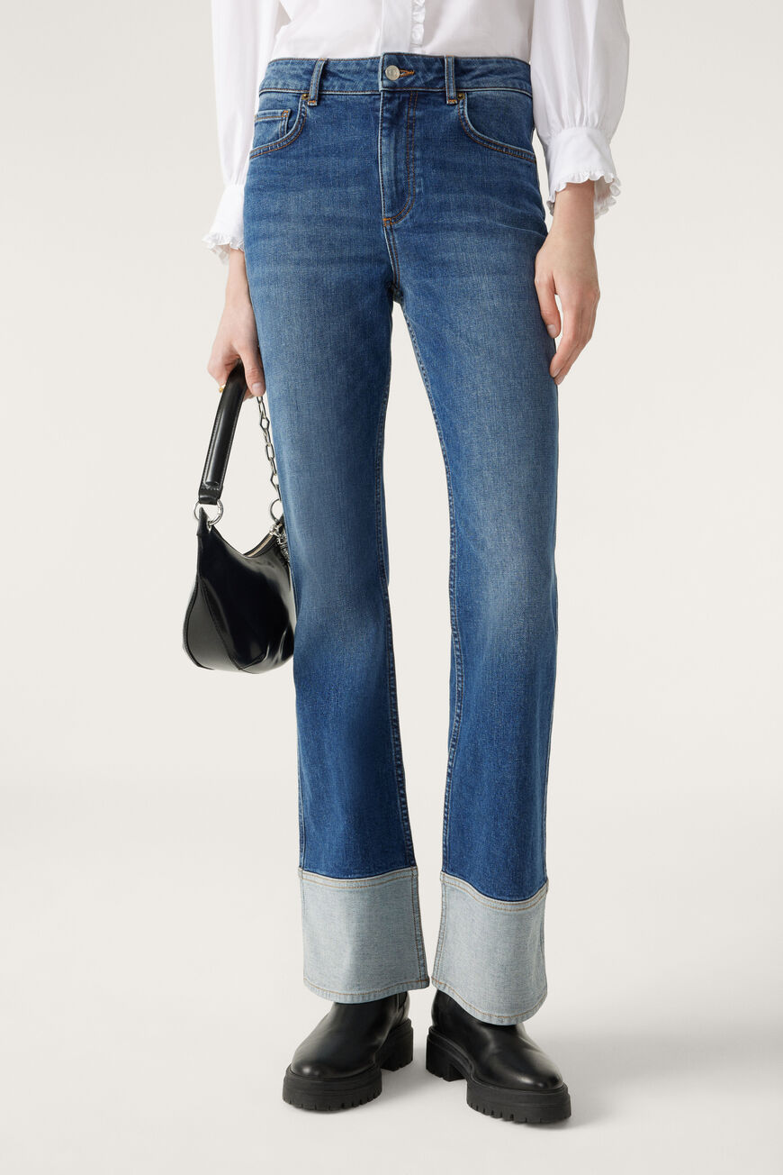 Pantalon Jean Femme Ling's Demin - Taille 17/18, Entrejambe 31" - Style 1480, Neuf Avec étiquette
