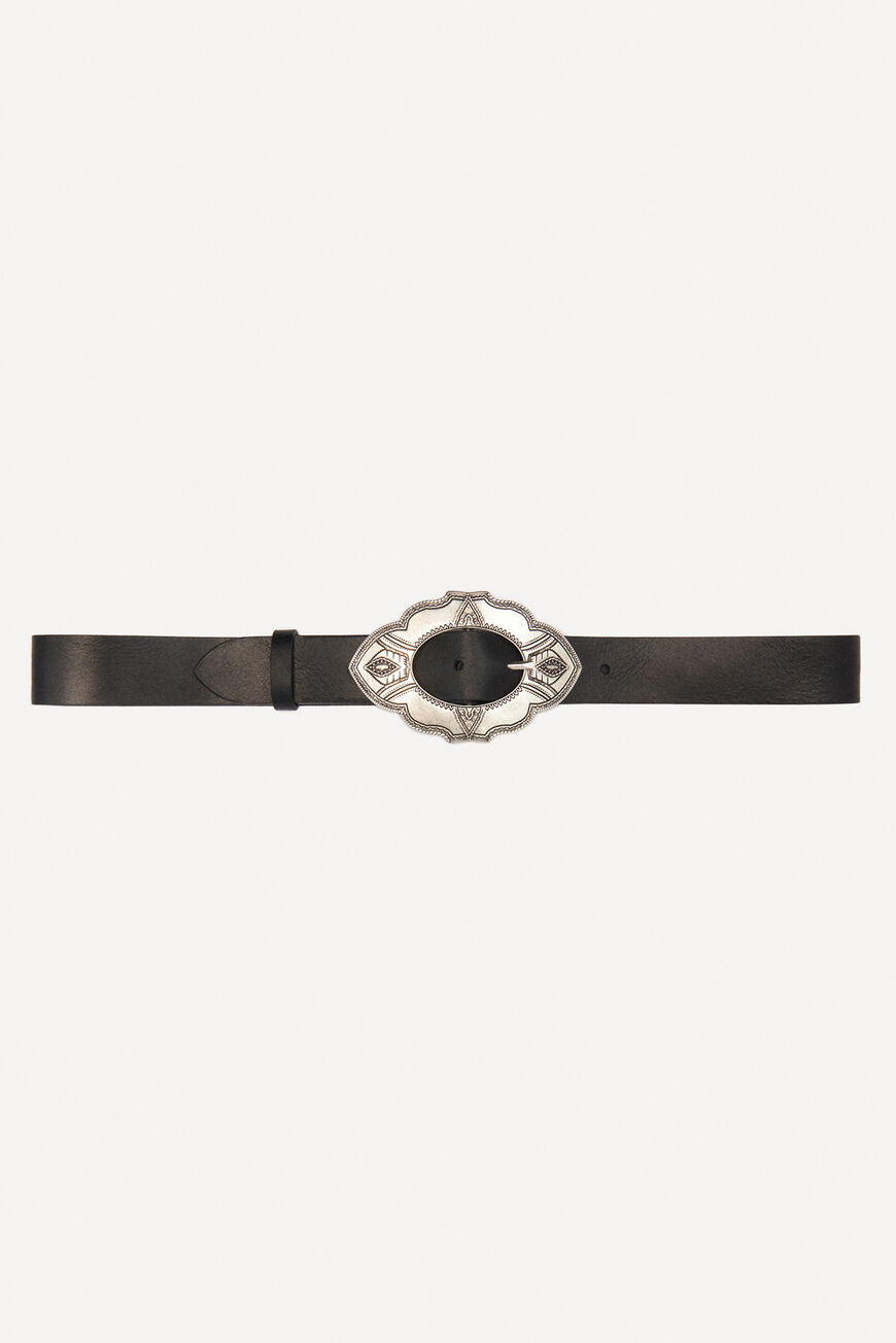 ba&sh leather belt BELZA BLACK