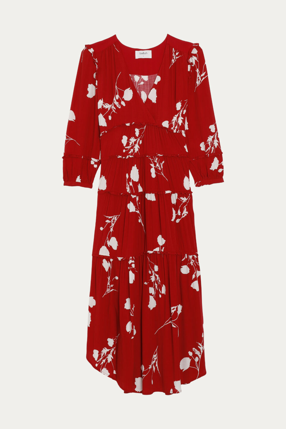 robe voile rouge