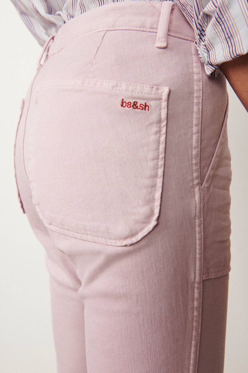 ba&sh straight-leg trousers CSALLY PINK