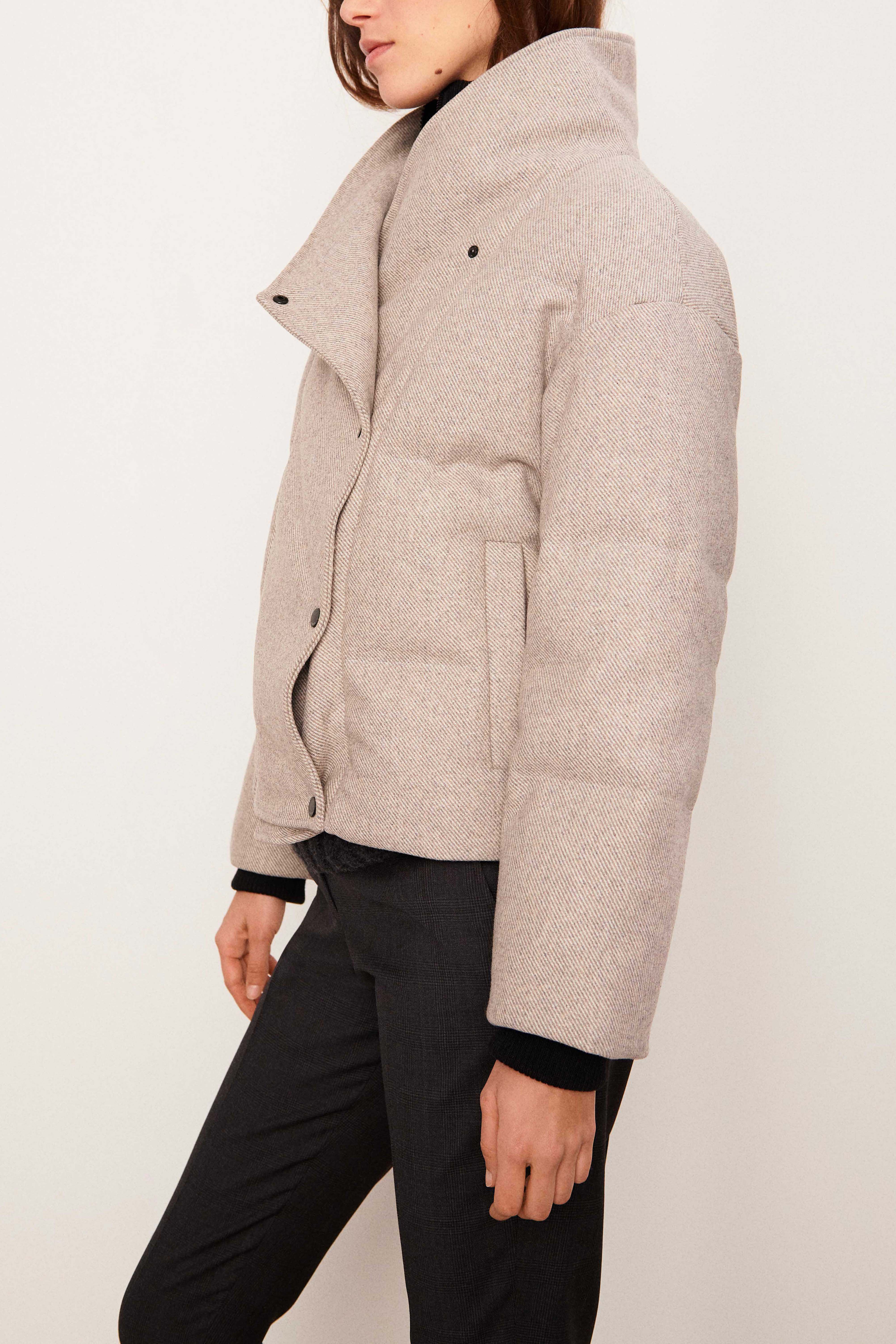 short padded coat BOSTON GREY // ba\u0026sh