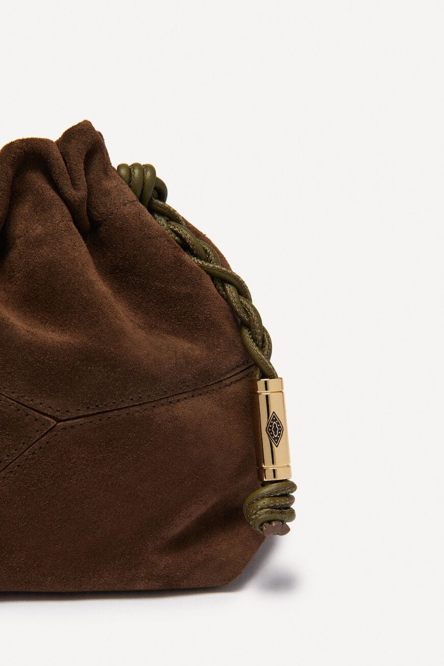 leather clutch bag JUNE BLACK // ba&sh US