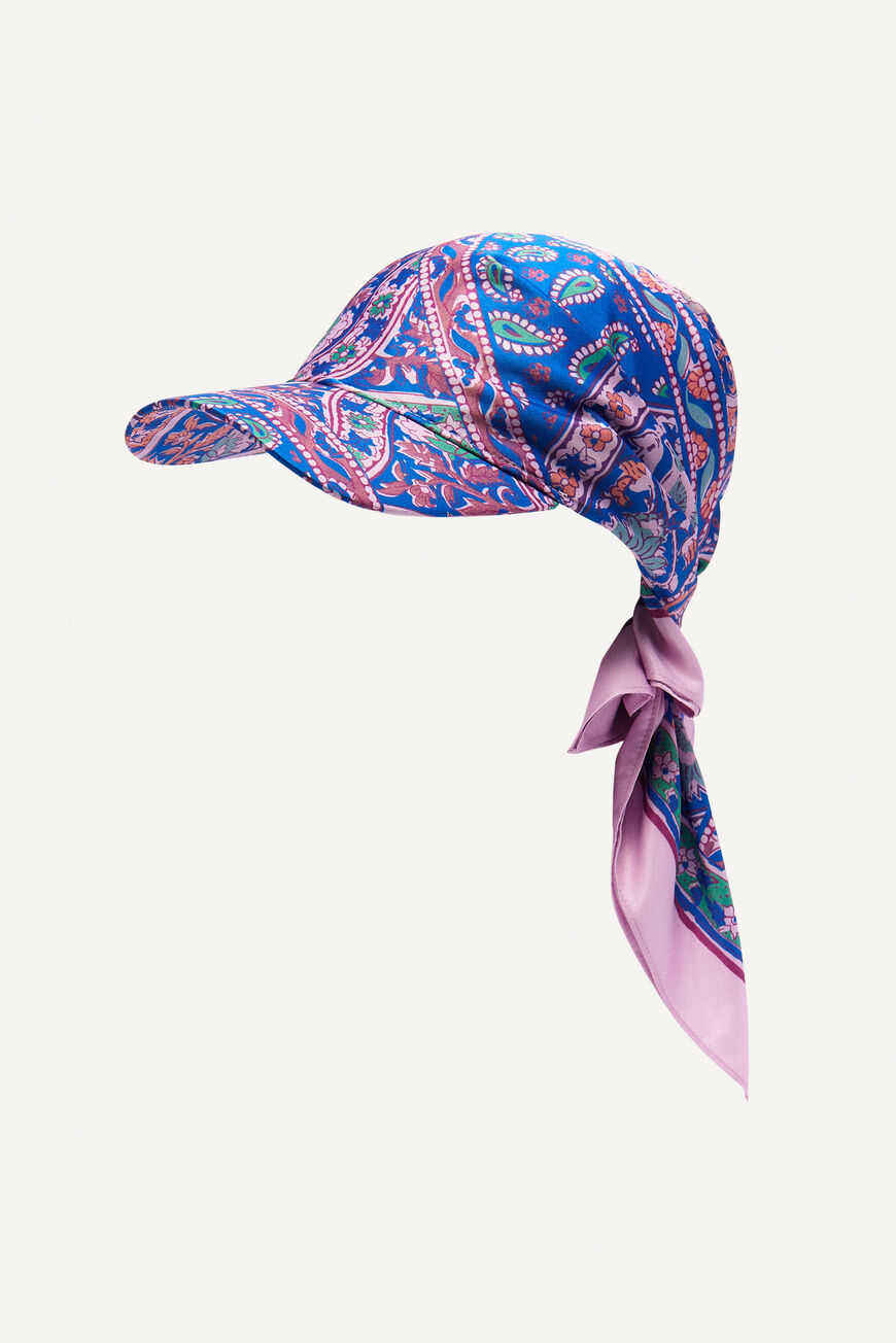 ba&sh scarf cap HIRIS BLEU