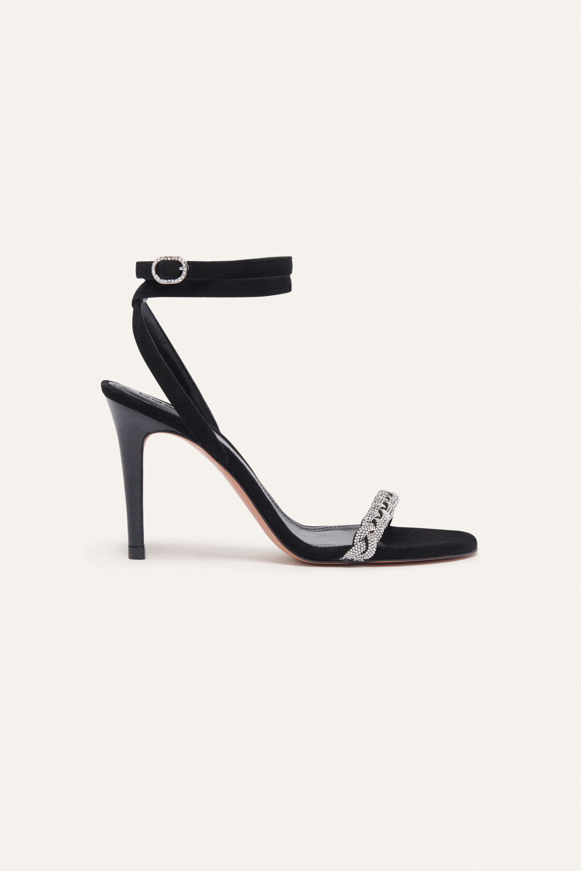 LYNLEY Black Strappy Square Toe Sandal | Women's Sandals – Steve Madden