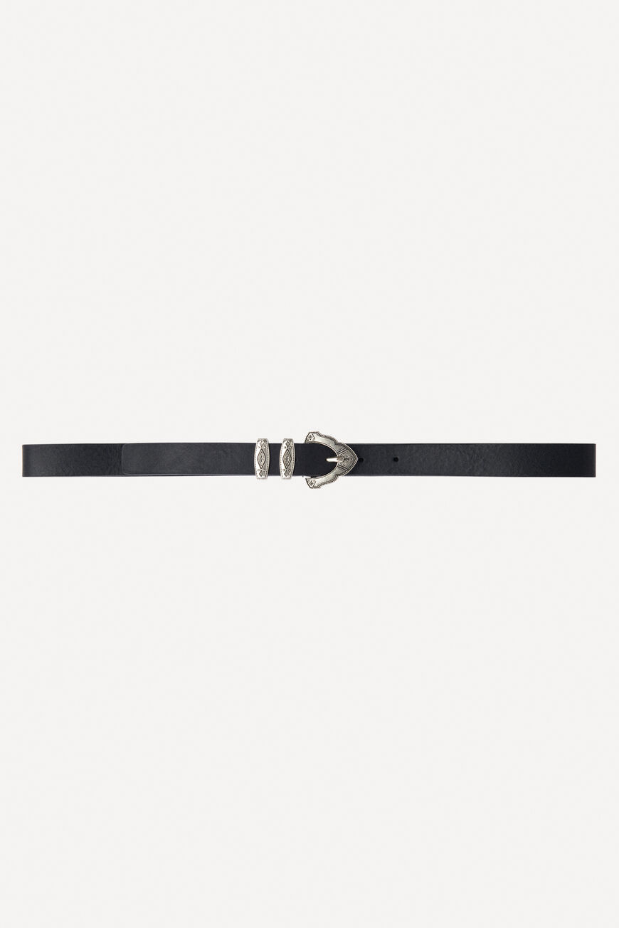 ba&sh leather belt MBEKKY BLACK
