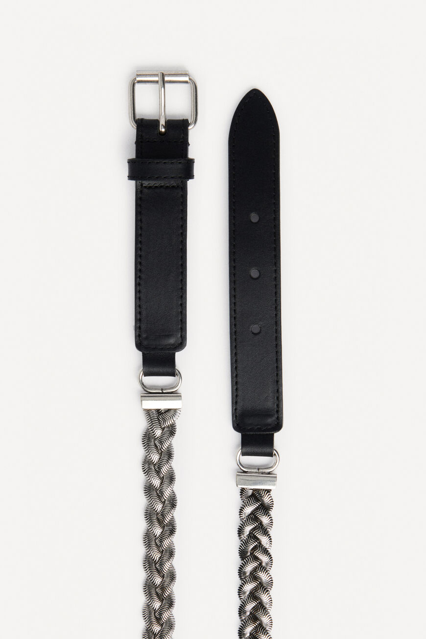 ba&sh braided belt BRIGHT Argent
