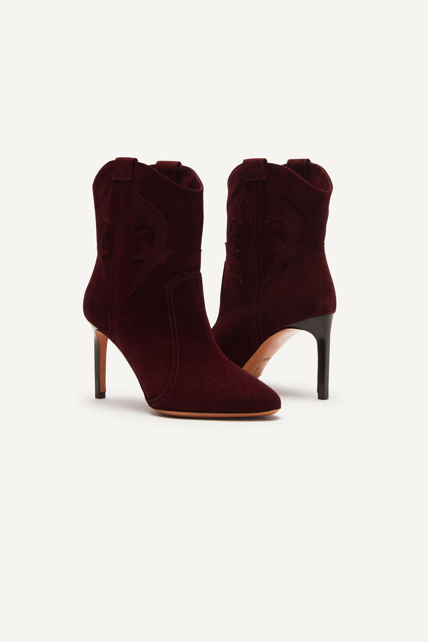 ba&sh ANKLE-BOOTS CAITLIN RED