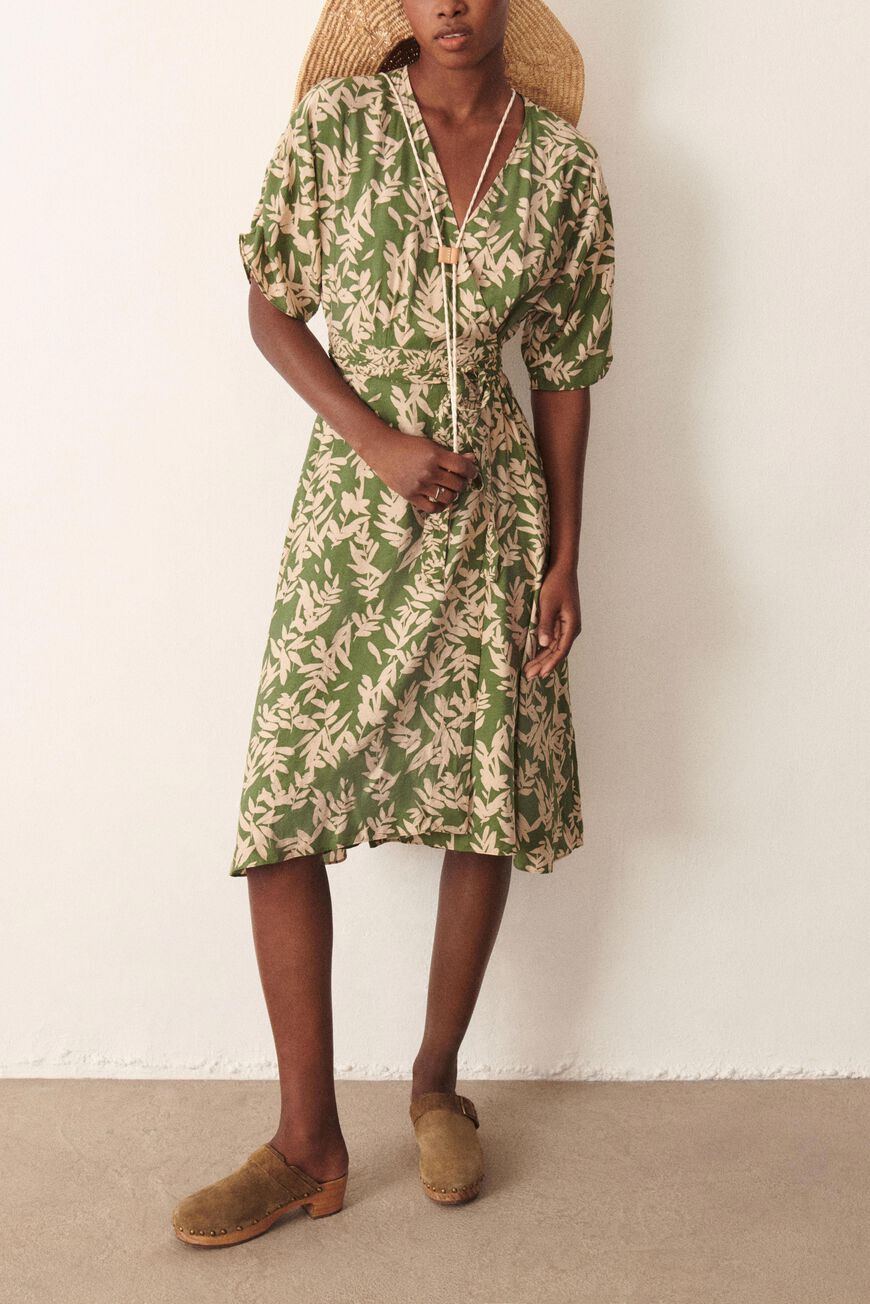 ROBE TABBY VERT // ba&sh FR
