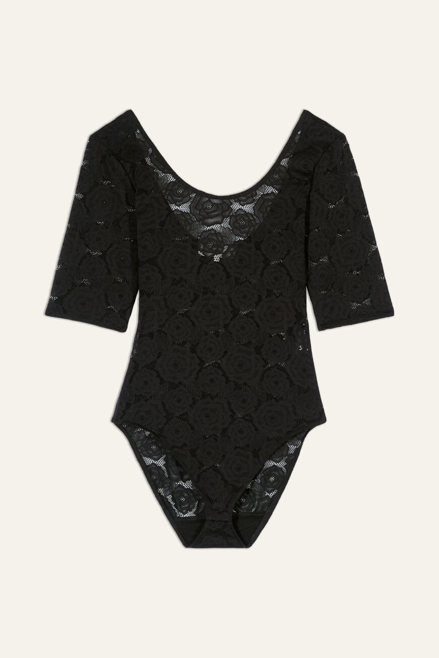 Lace Bodysuit Lulu Black // ba&sh US