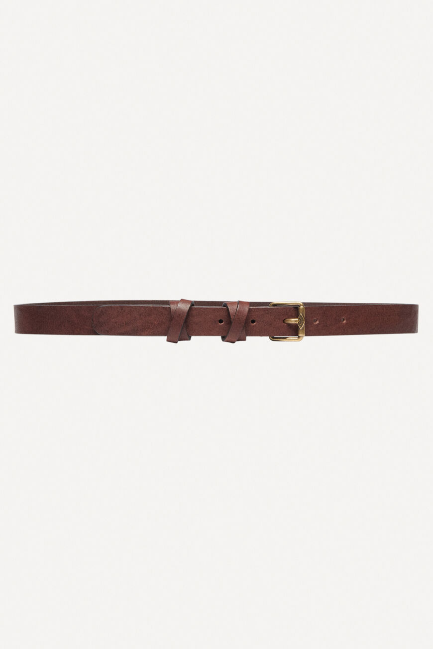 ba&sh leather belt BELONE MARRON