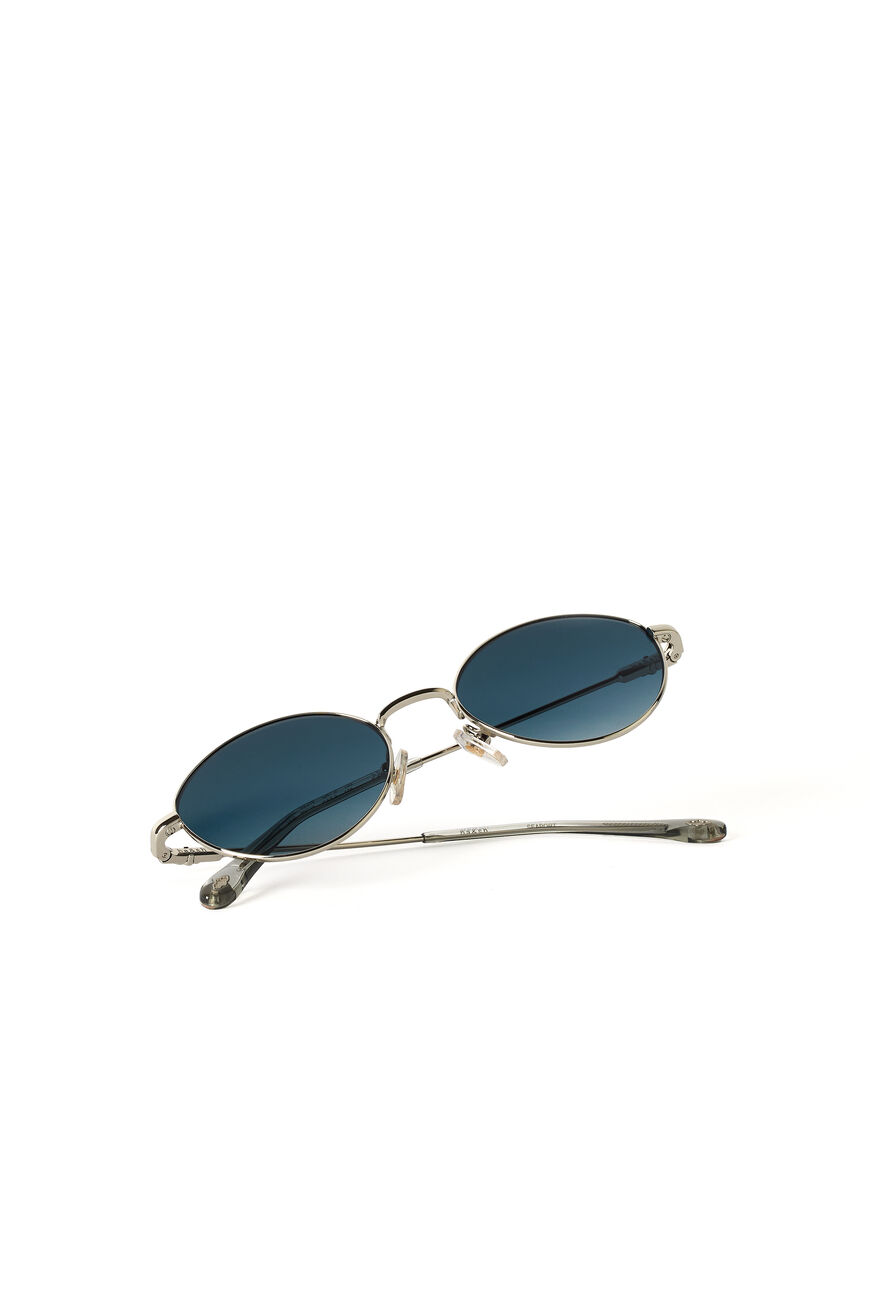 ba&sh lunettes de soleil ovales LANDY SILVER