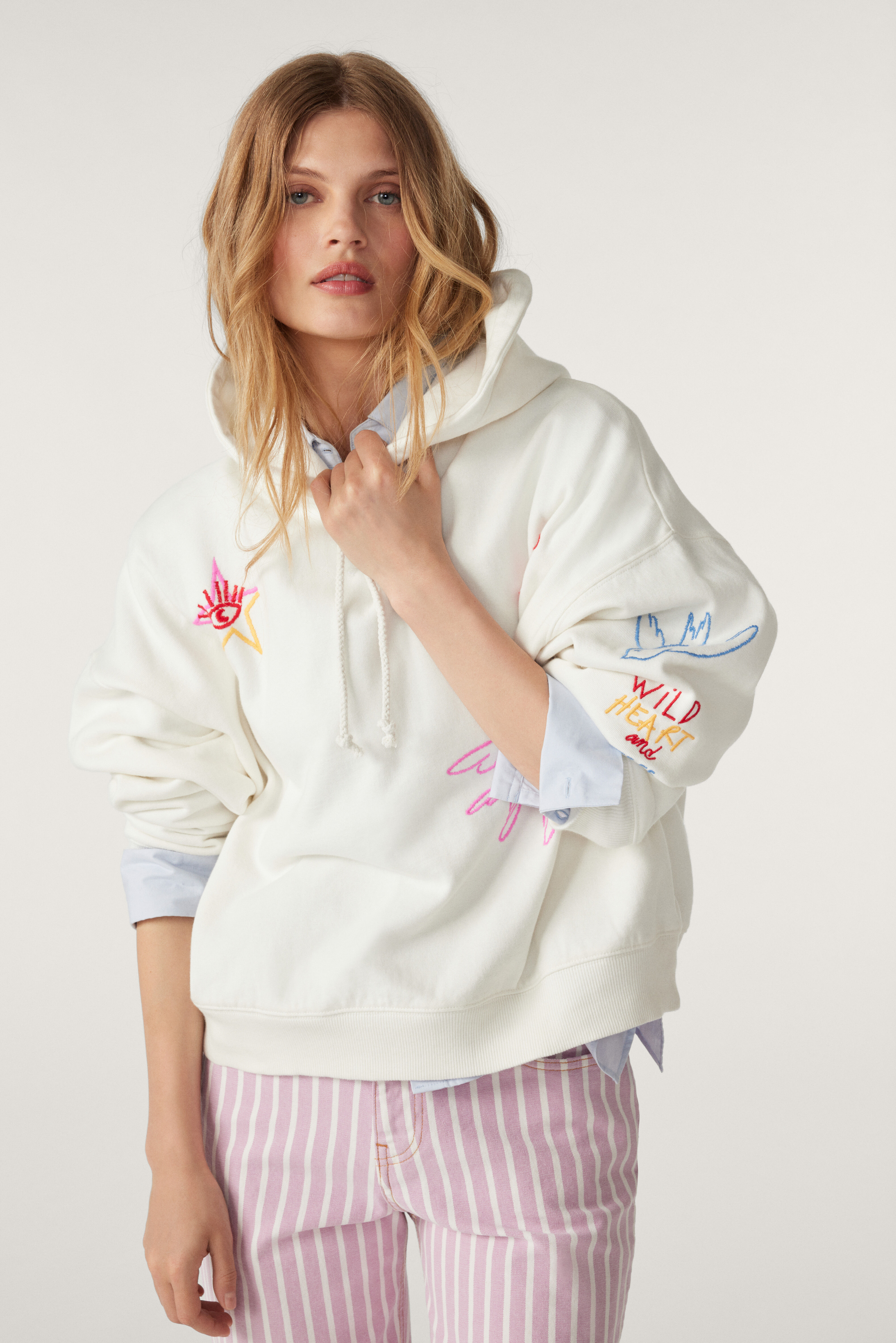 hoodie OASIS OFF-WHITE // ba&sh US