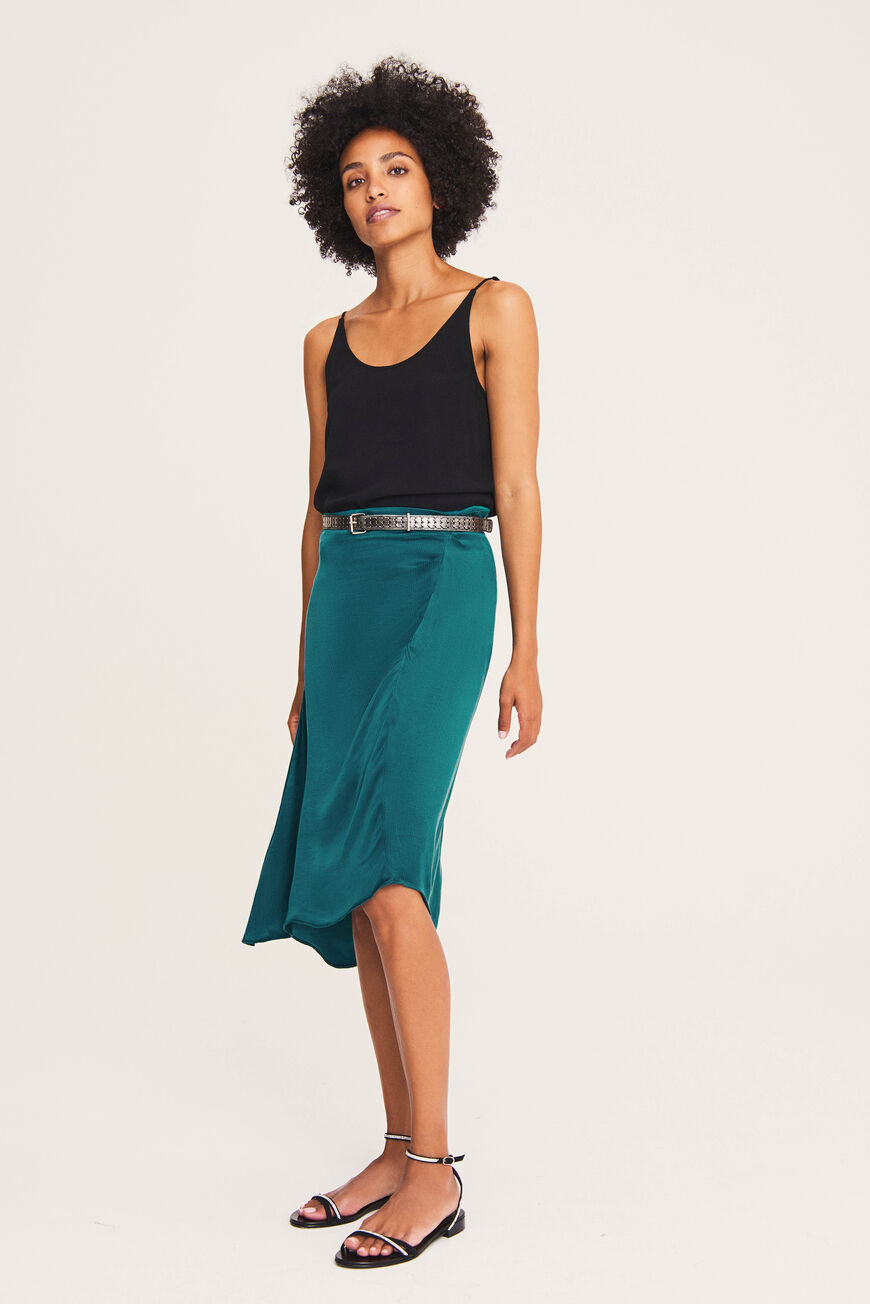 ba&sh Asymmetrical Skirt SKIRT EMERAUDE