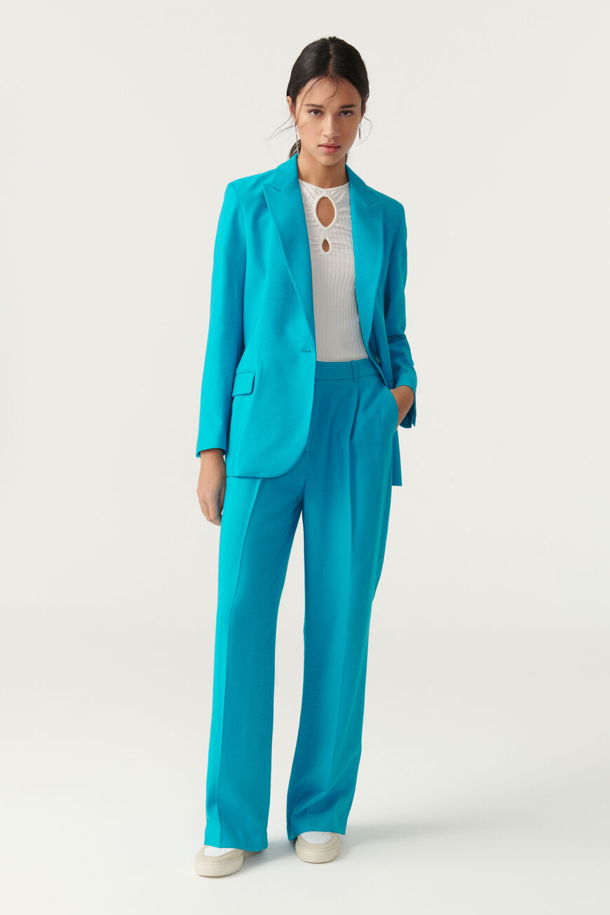 ba&sh TROUSERS HEALY TURQUOISE