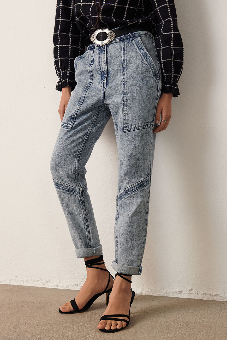 ba&sh washed-out jeans FAME BLUE