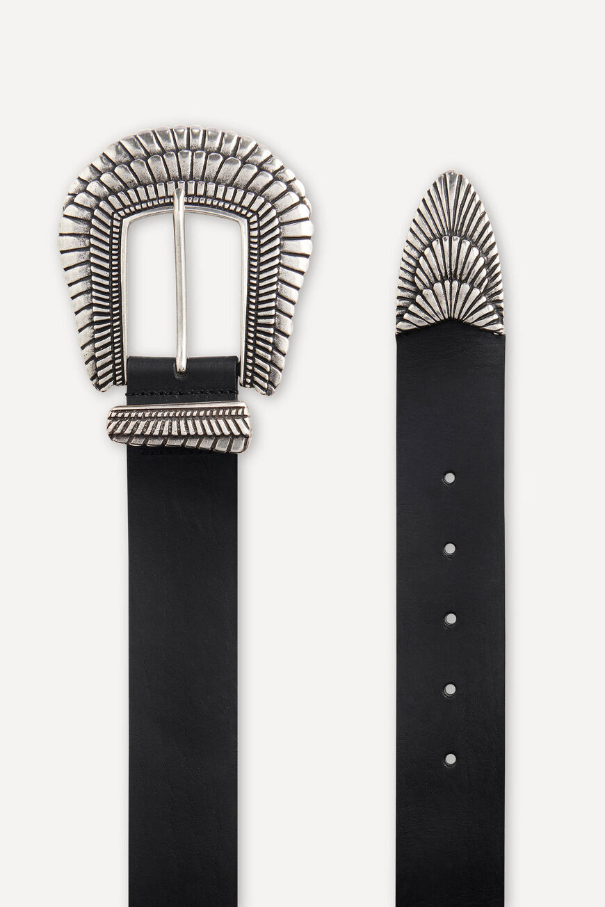ba&sh leather belt BRANKA BLACK