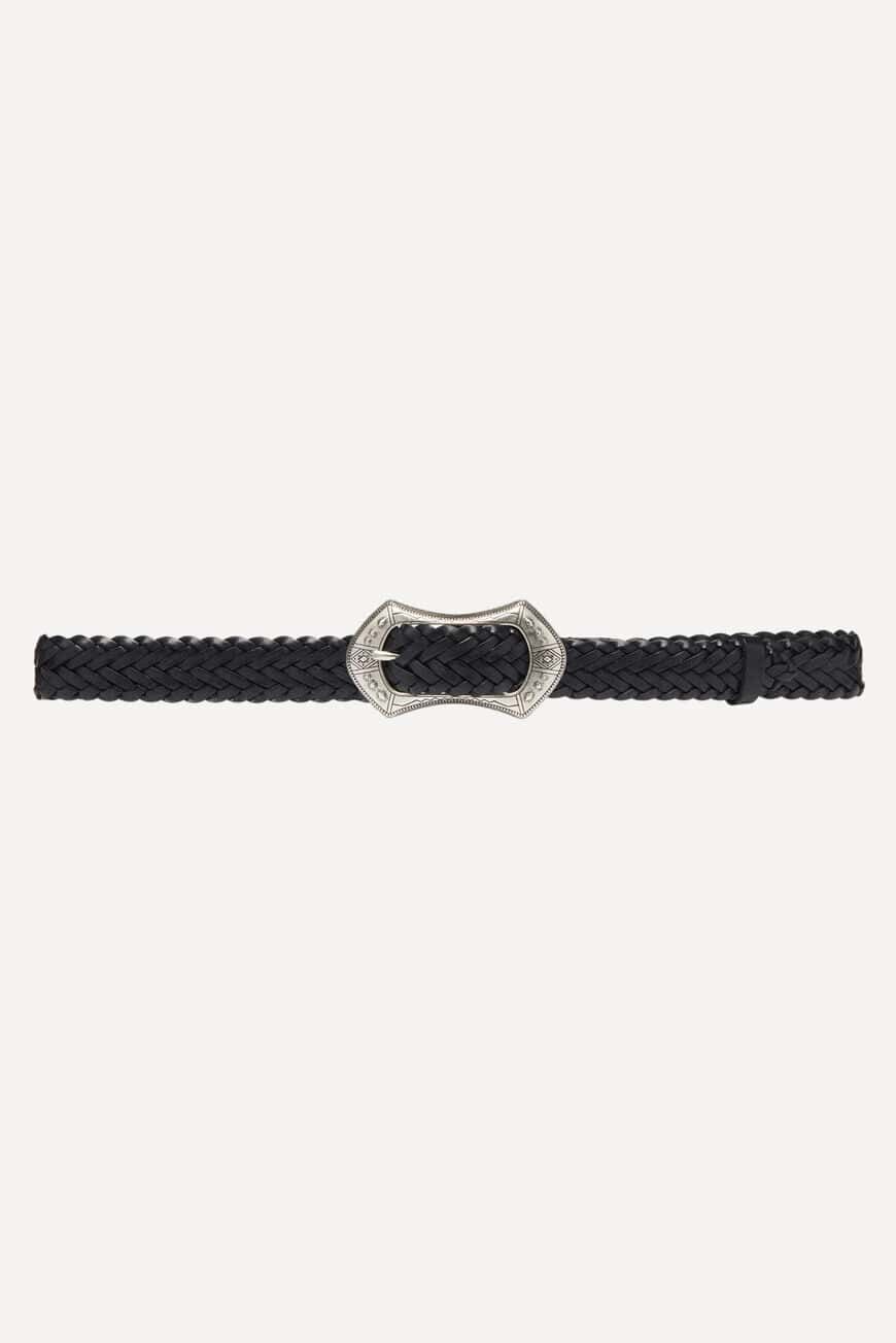 ba&sh leather belt BONY BLACK