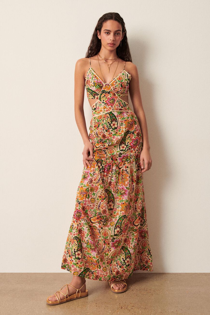 ba-sh.com | BALOMA. print maxi dress