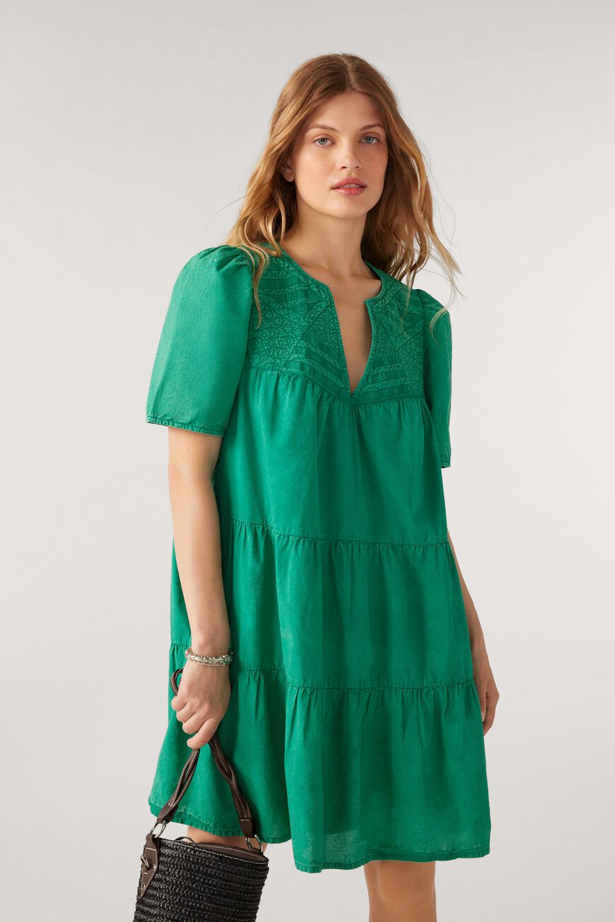 Ba&sh Women's Green White Therence Midi Dress (as1, Alpha, x_s, Regular,  Regular) at  Women's Clothing store