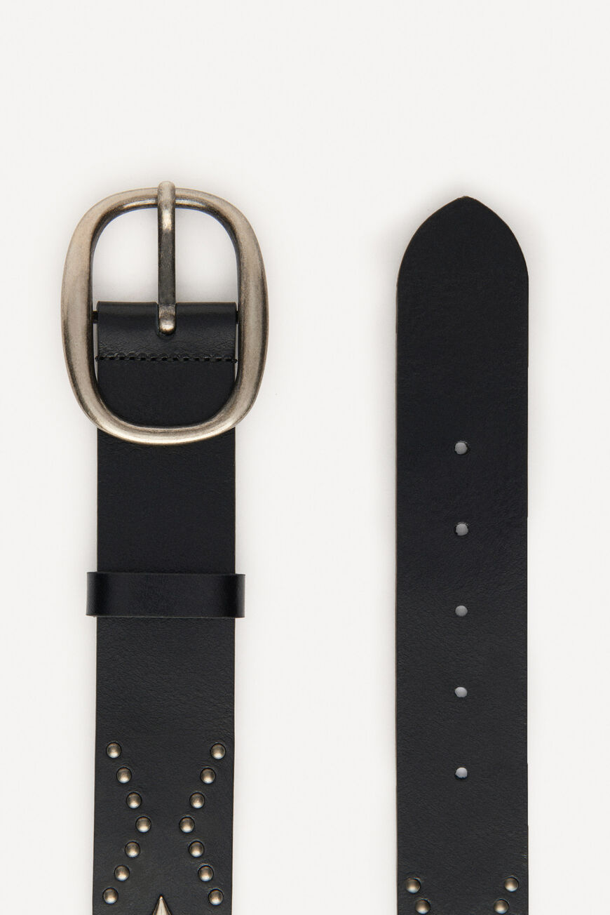 ba&sh leather belt BALI BLACK