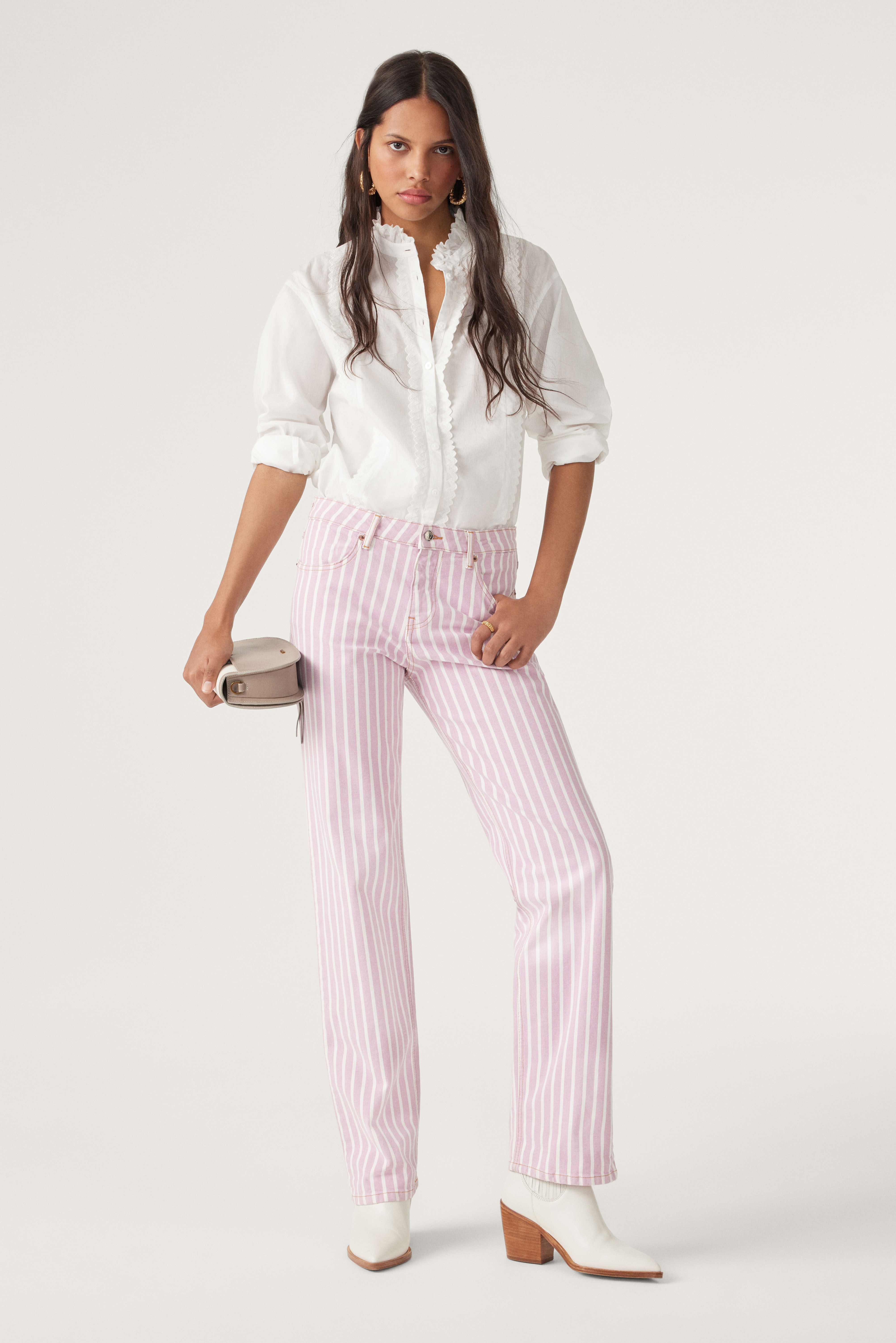 M&S' 'beautifully tailored' Barbie-pink £40 trousers are so similar to a  £650 Stella McCartney pair - Wales Online