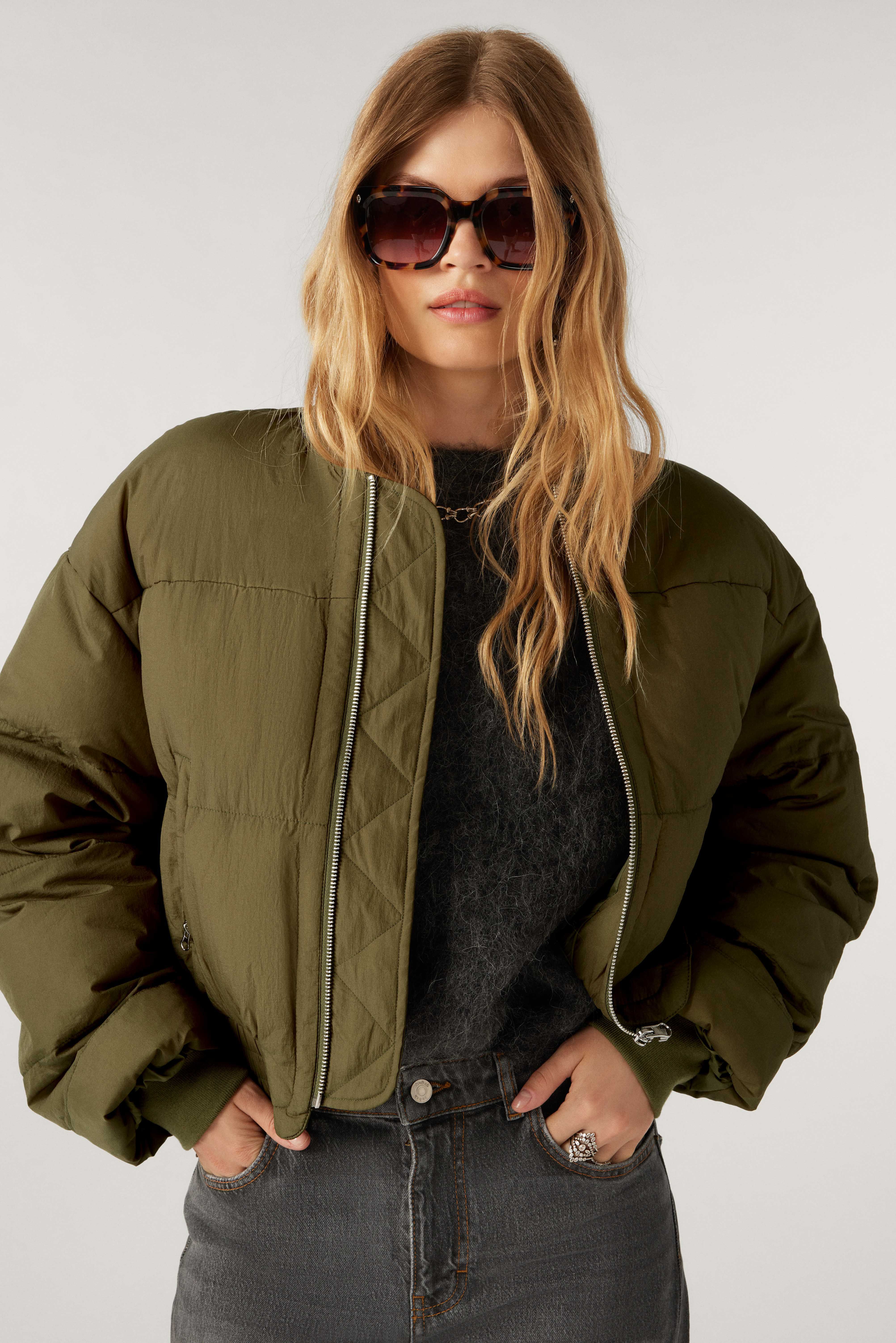 cropped jacket BELLY GREEN // ba&sh US