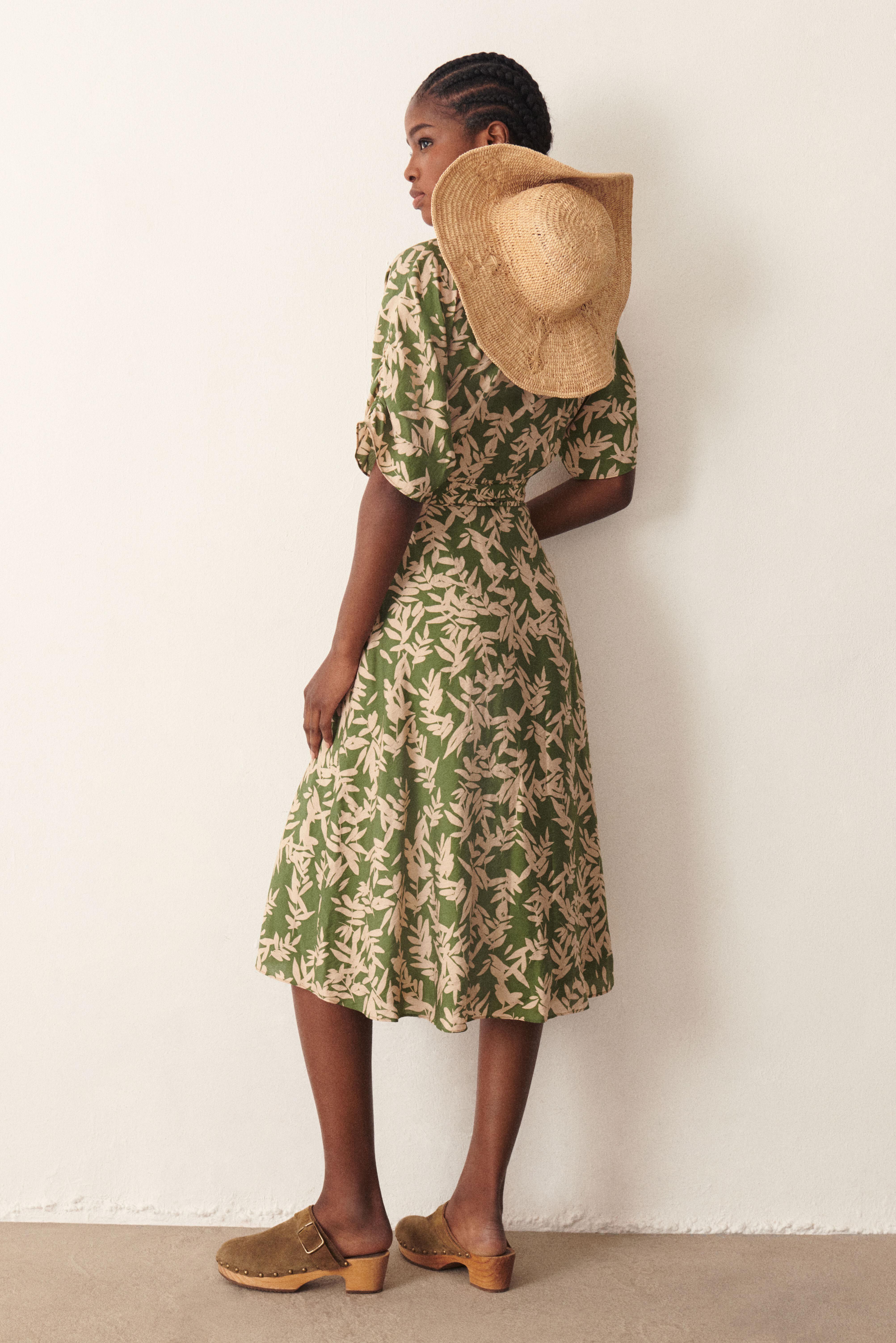 ROBE TABBY VERT // ba&sh FR