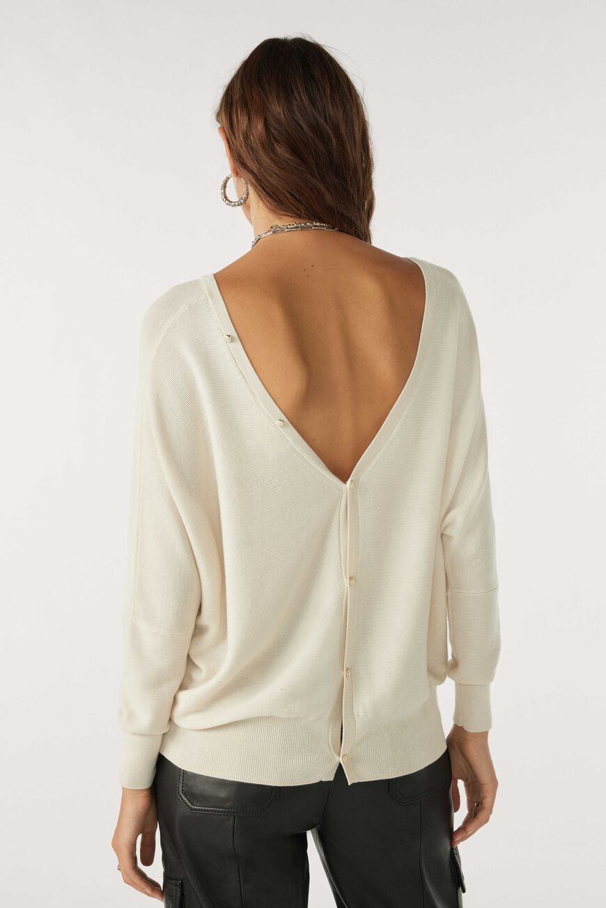 Pull, Elsy - Pull Cache Coeur Gris
