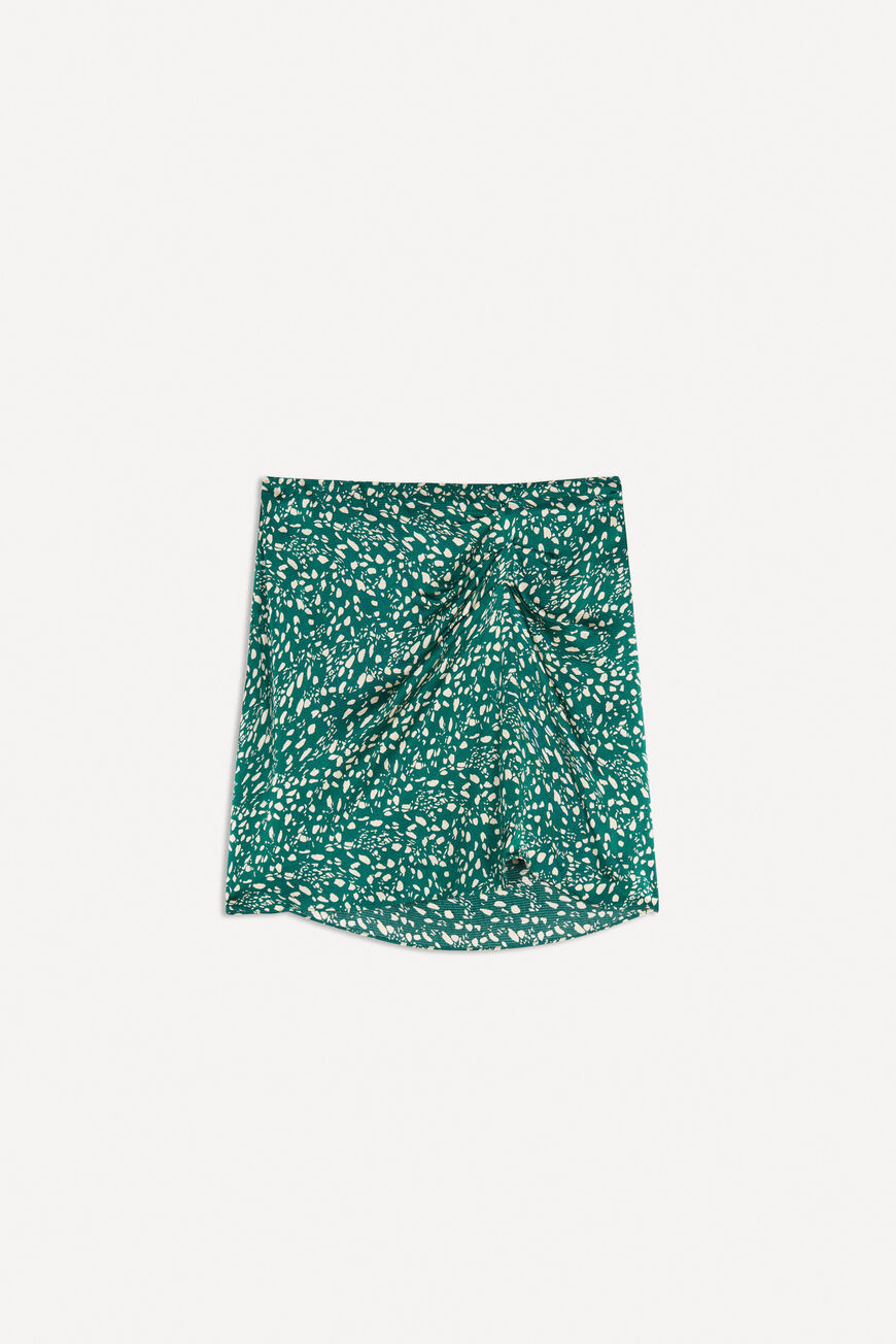 ba&sh printed short skirt EVA GREEN