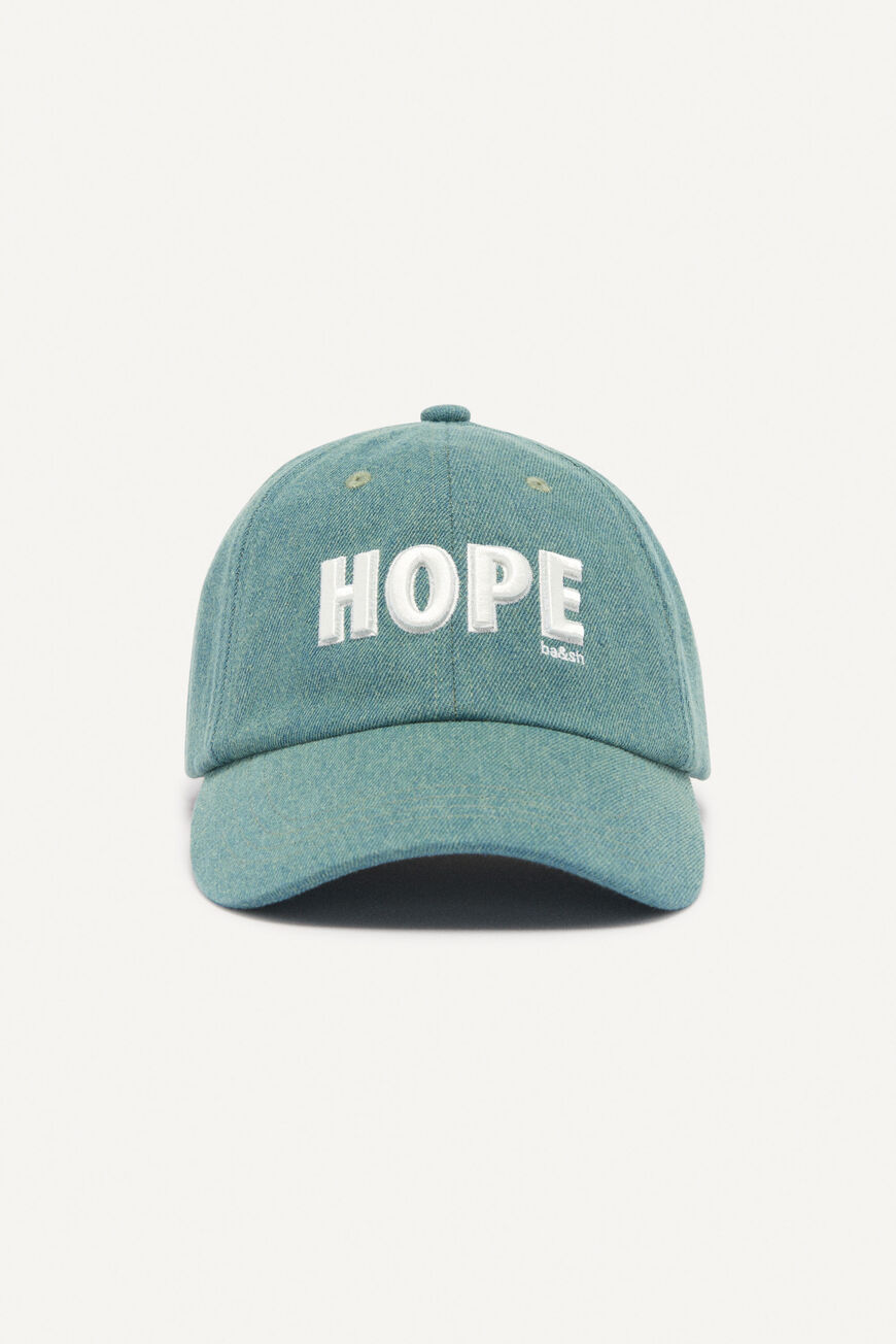 ba&sh embroidered cap HOPE BLEU