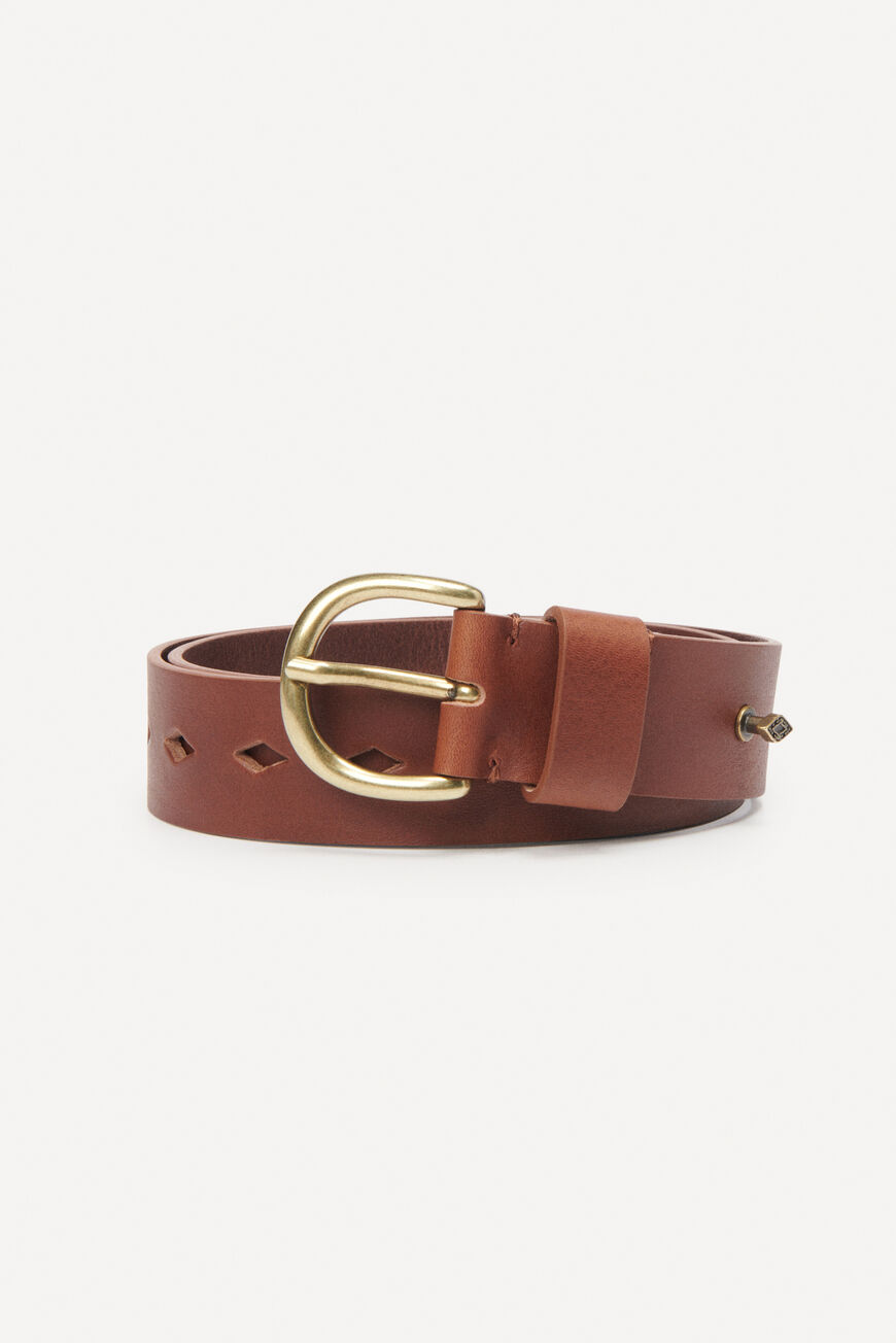 leather belt BROMY BROWN // ba&sh US