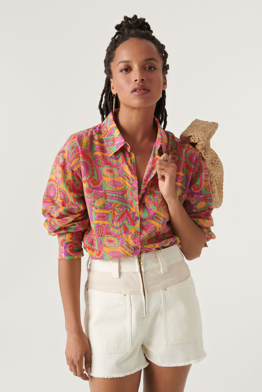 Women's Patterned, Print & Floral Shirts, Tops & Blouses | ba&sh FR