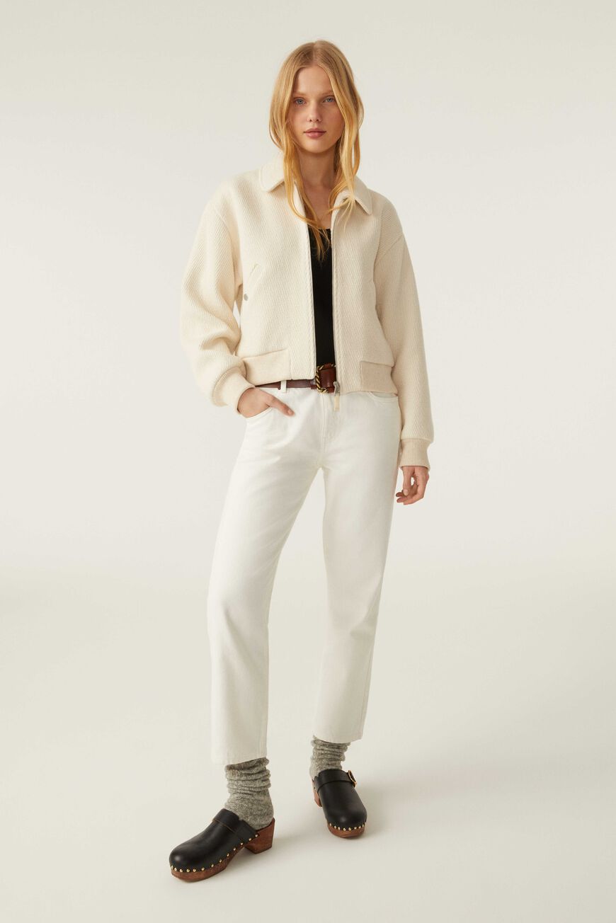 ba&sh White jeans DEVON OFFWHITE