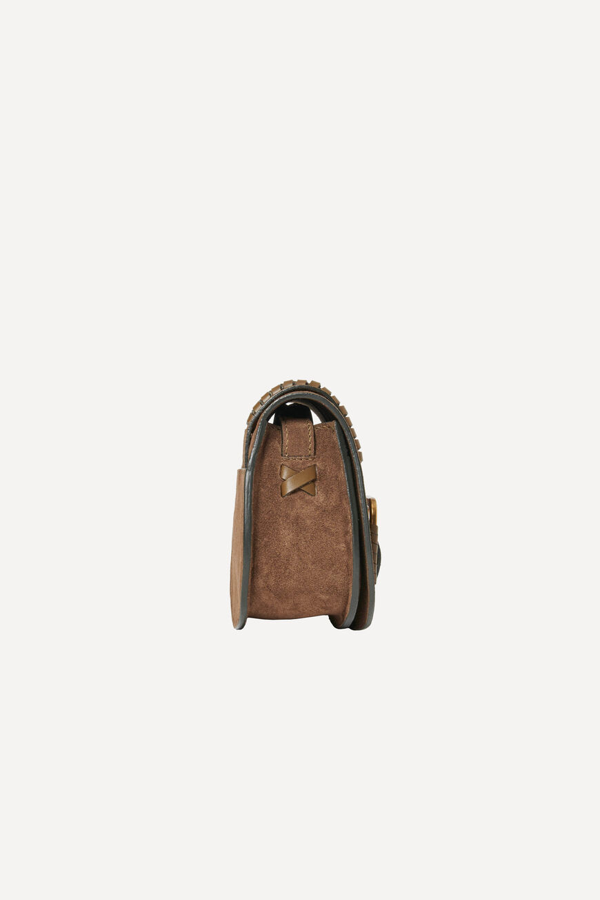 Spring summer 2021 leather crossbody bag Ba&sh Brown in Leather