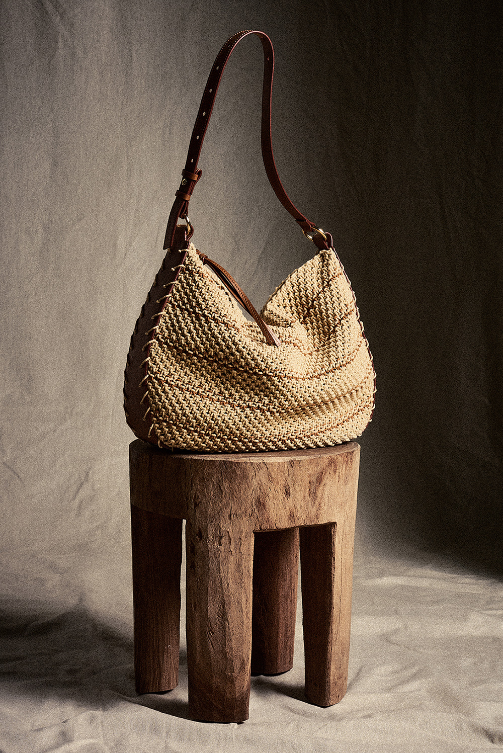 ba&sh raffia handbag